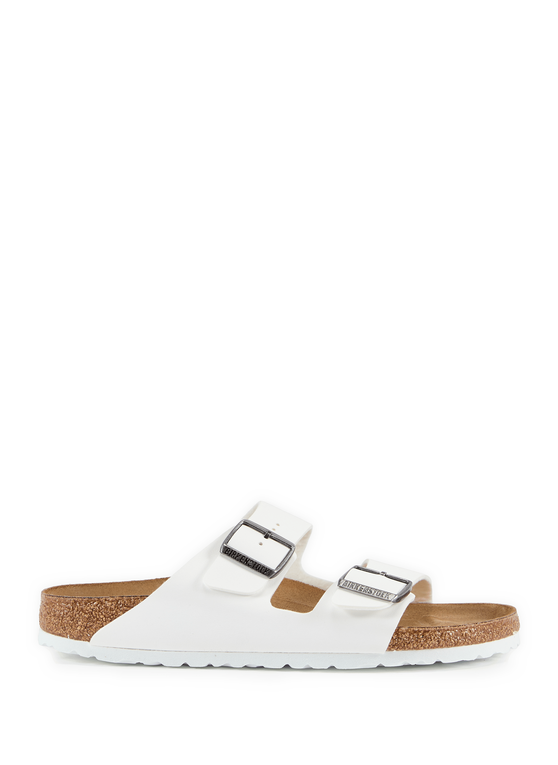 Platte sandalen Arizona Birko-Flor BIRKENSTOCK Wit