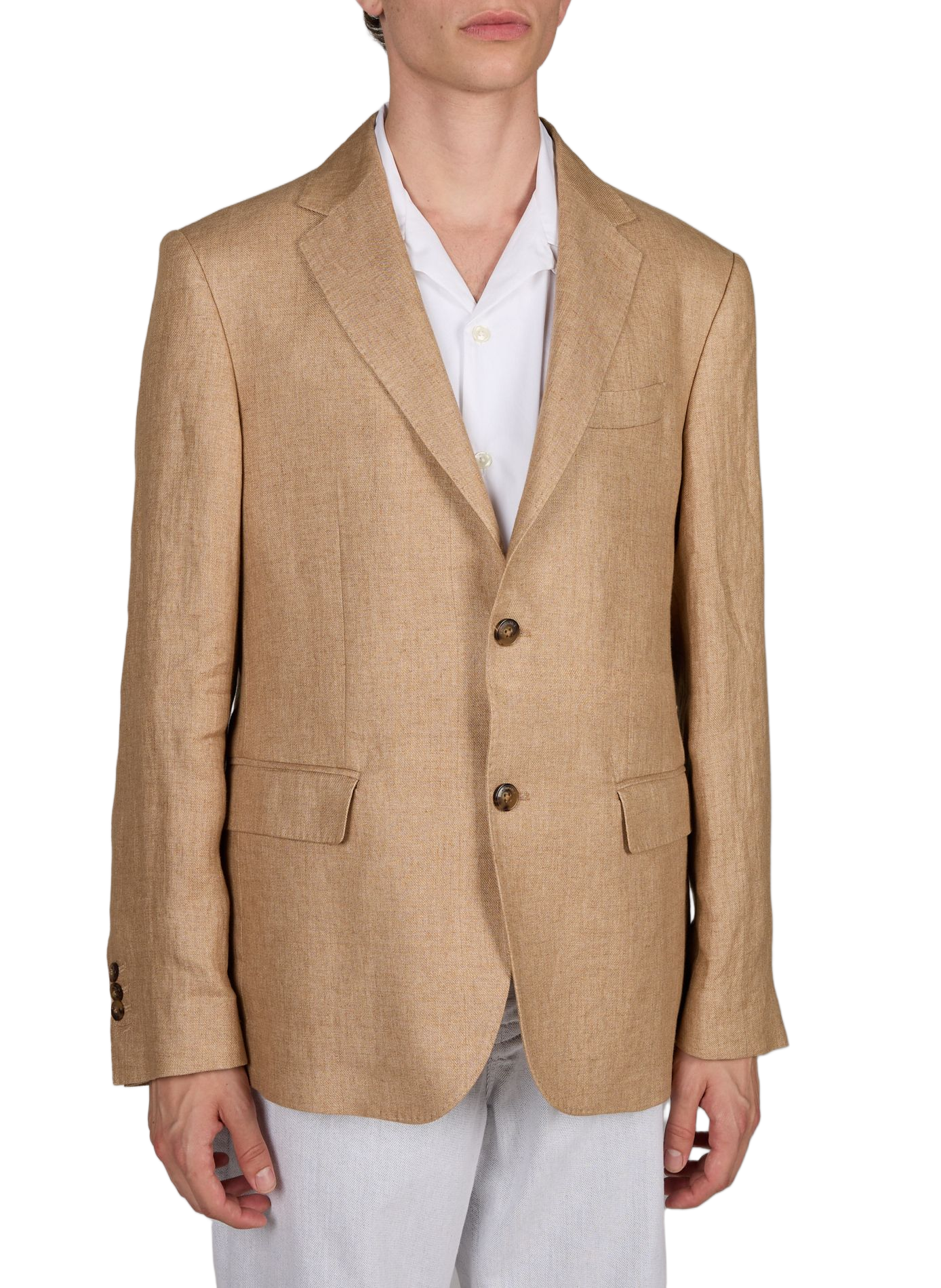 Linen blazer FACONNABLE Beige