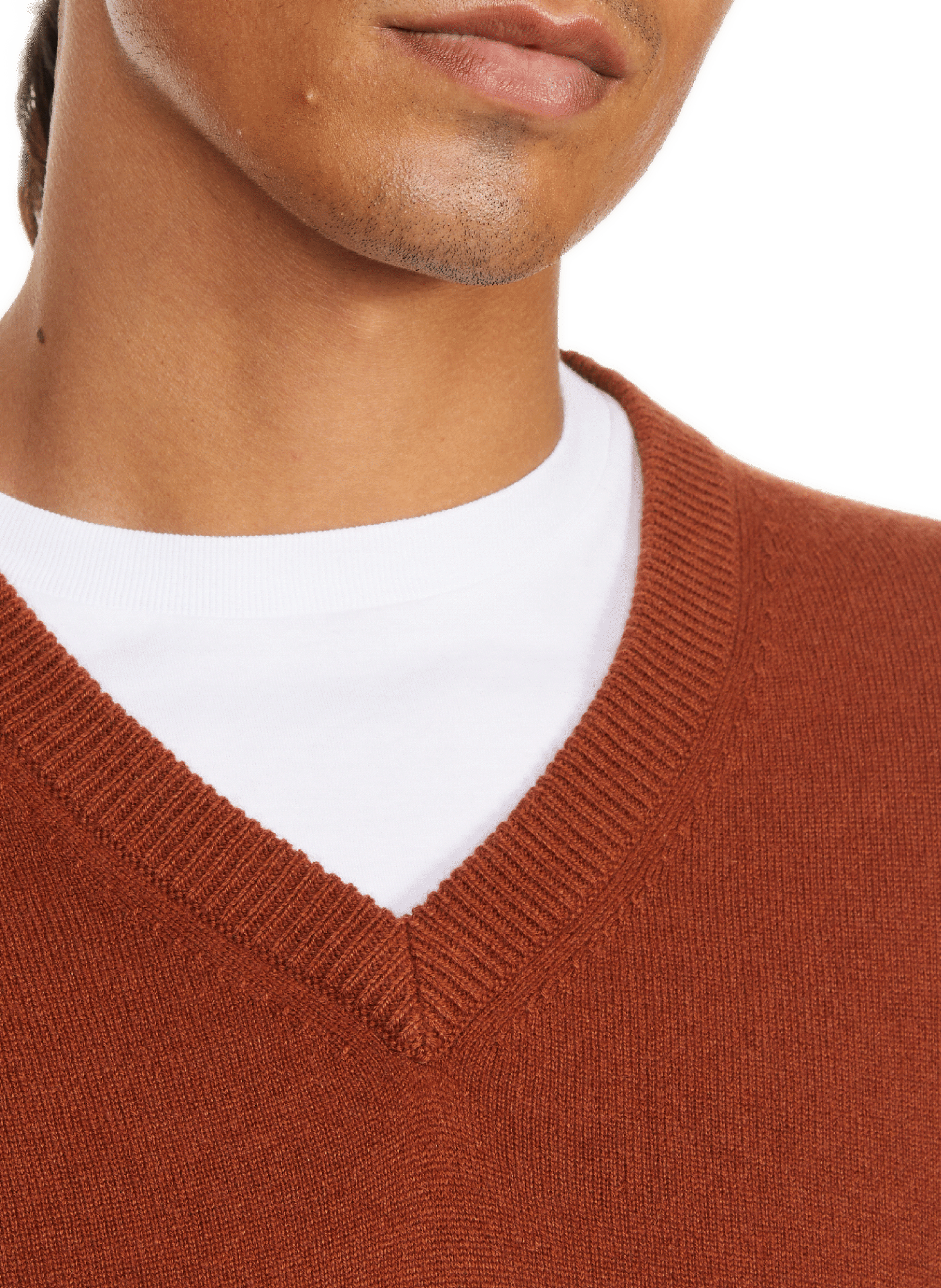 Pull en cachemire AU PRINTEMPS PARIS Marron