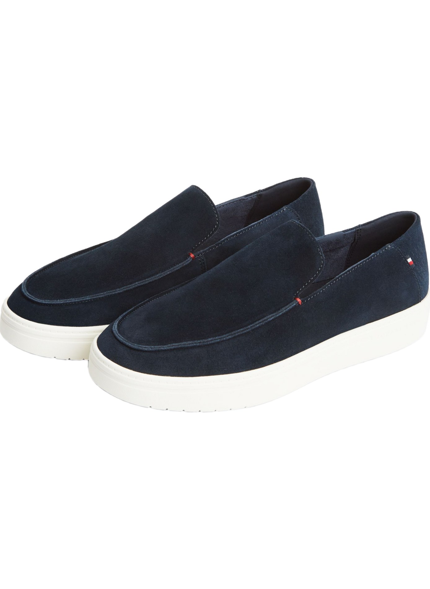 Leather loafers with ventilation TOMMY HILFIGER Blue