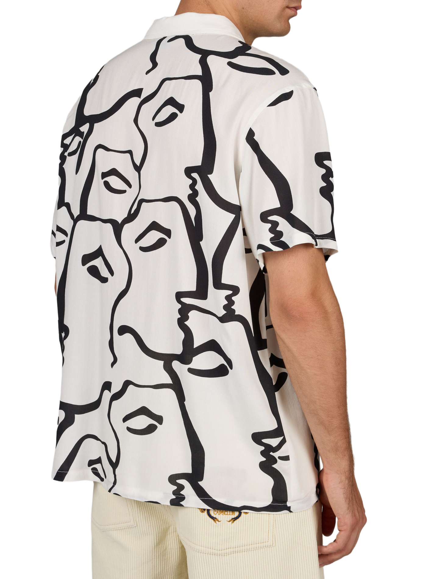 Printed short-sleeved shirt HELAS CAPS White