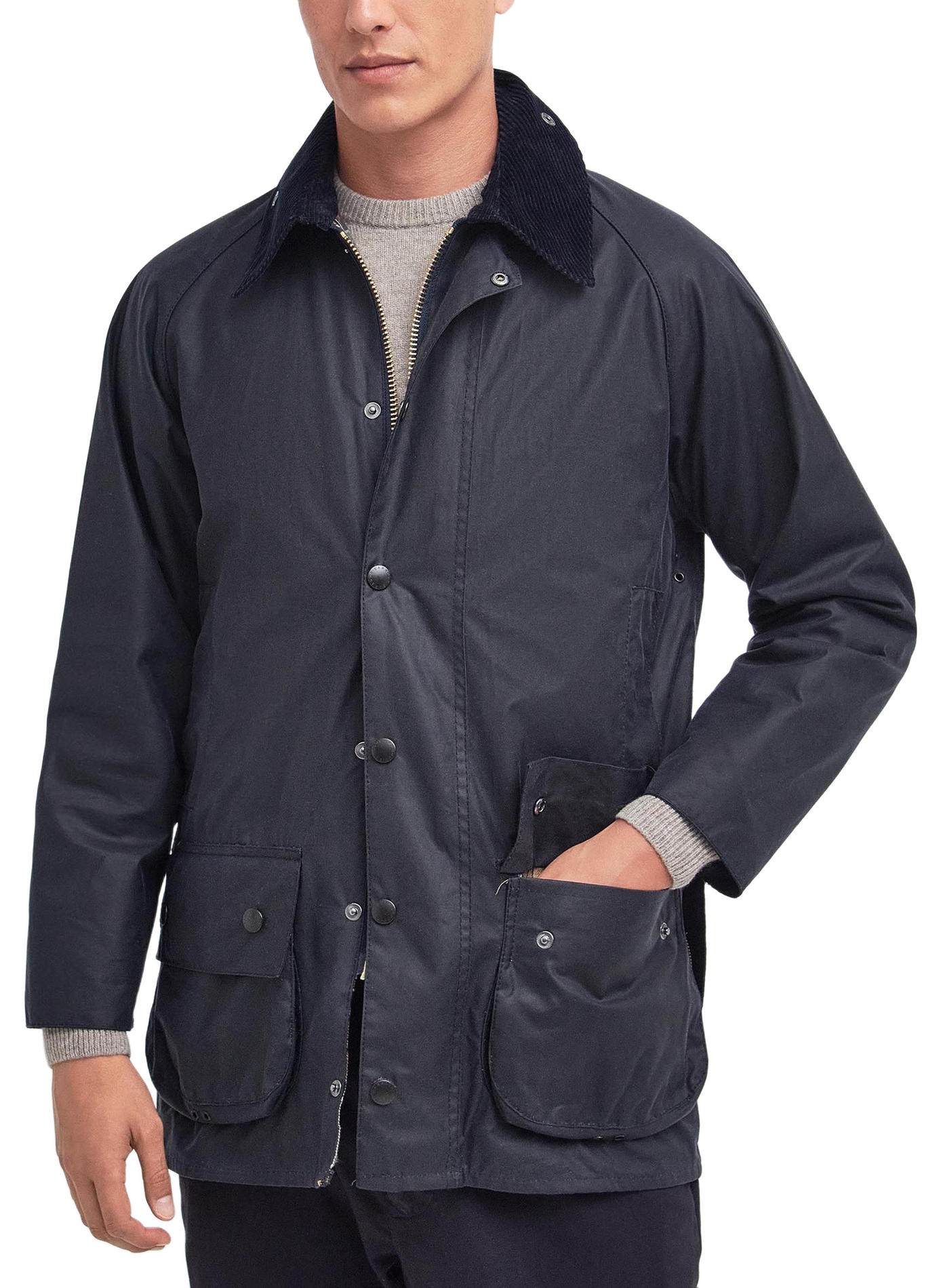 Wax Beaufort cotton jacket BARBOUR Blue