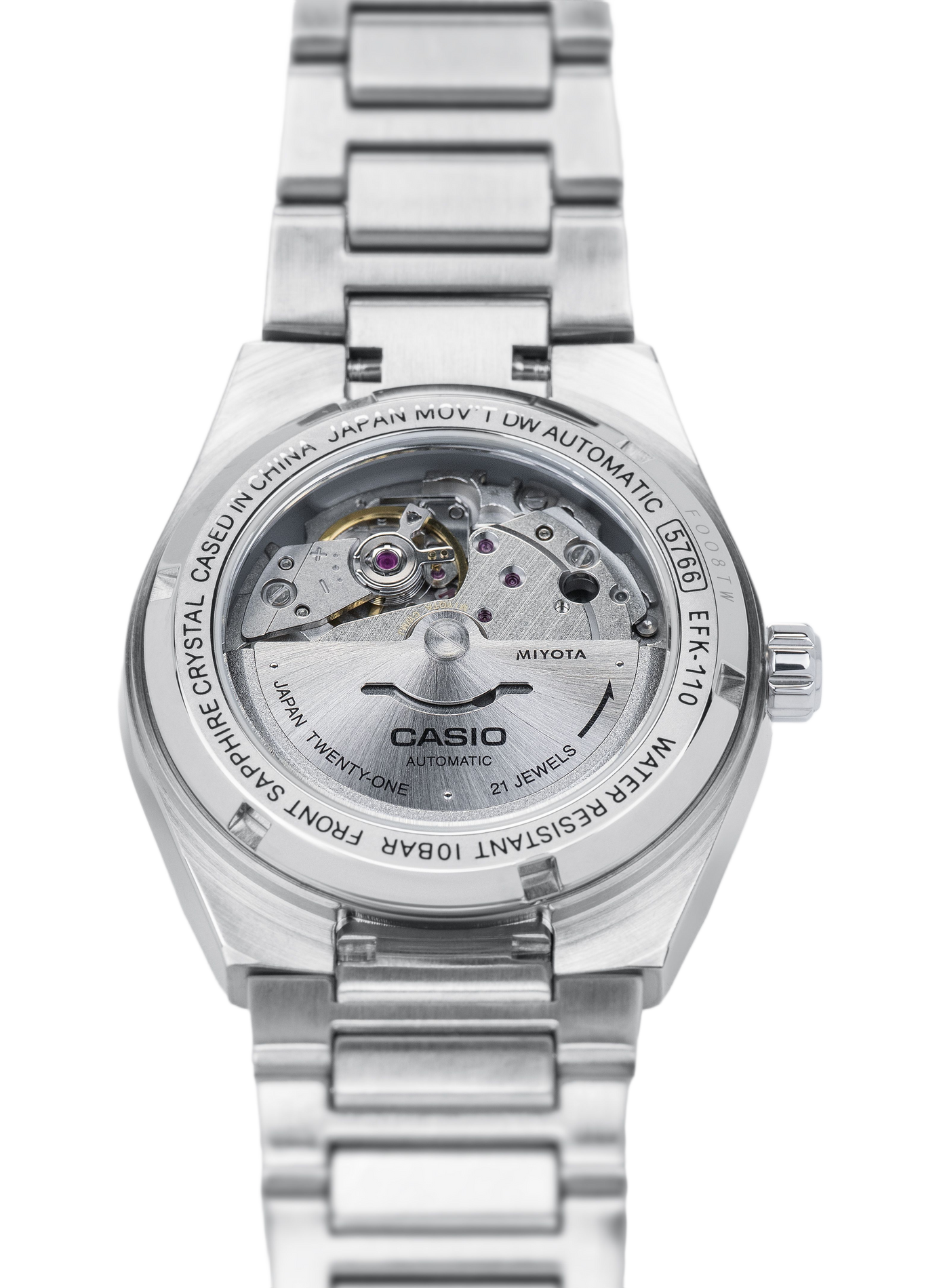 Casio Edifice automatic watch in stainless steel CASIO Black