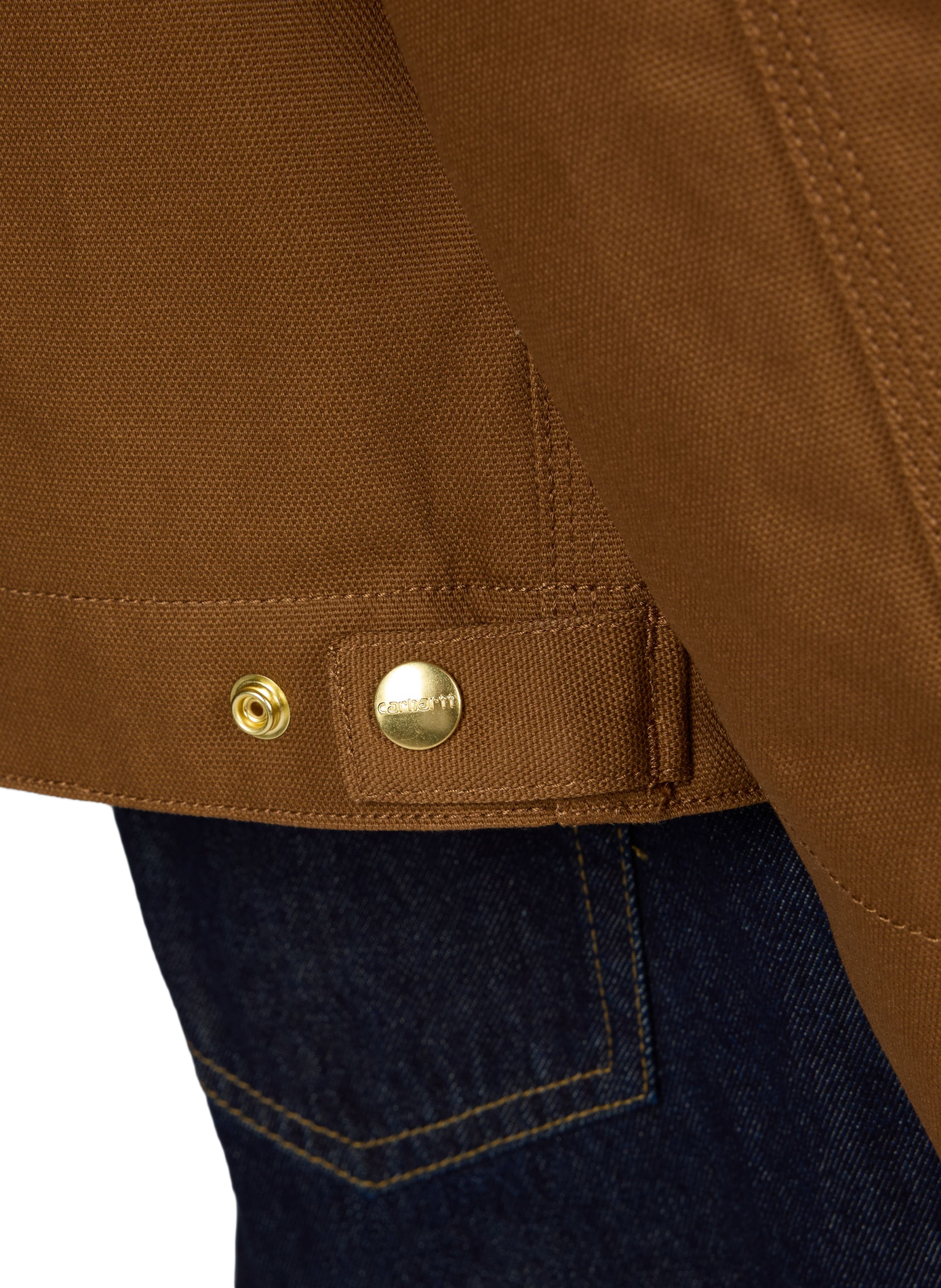 Oversized Detroit cotton jacket CARHARTT WIP Brown