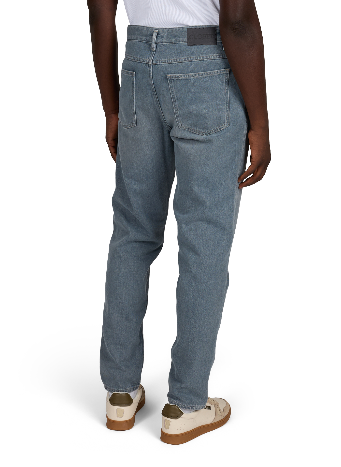 X-Lent Tapered Straight Leg Cotton Jeans CLOSED Grey