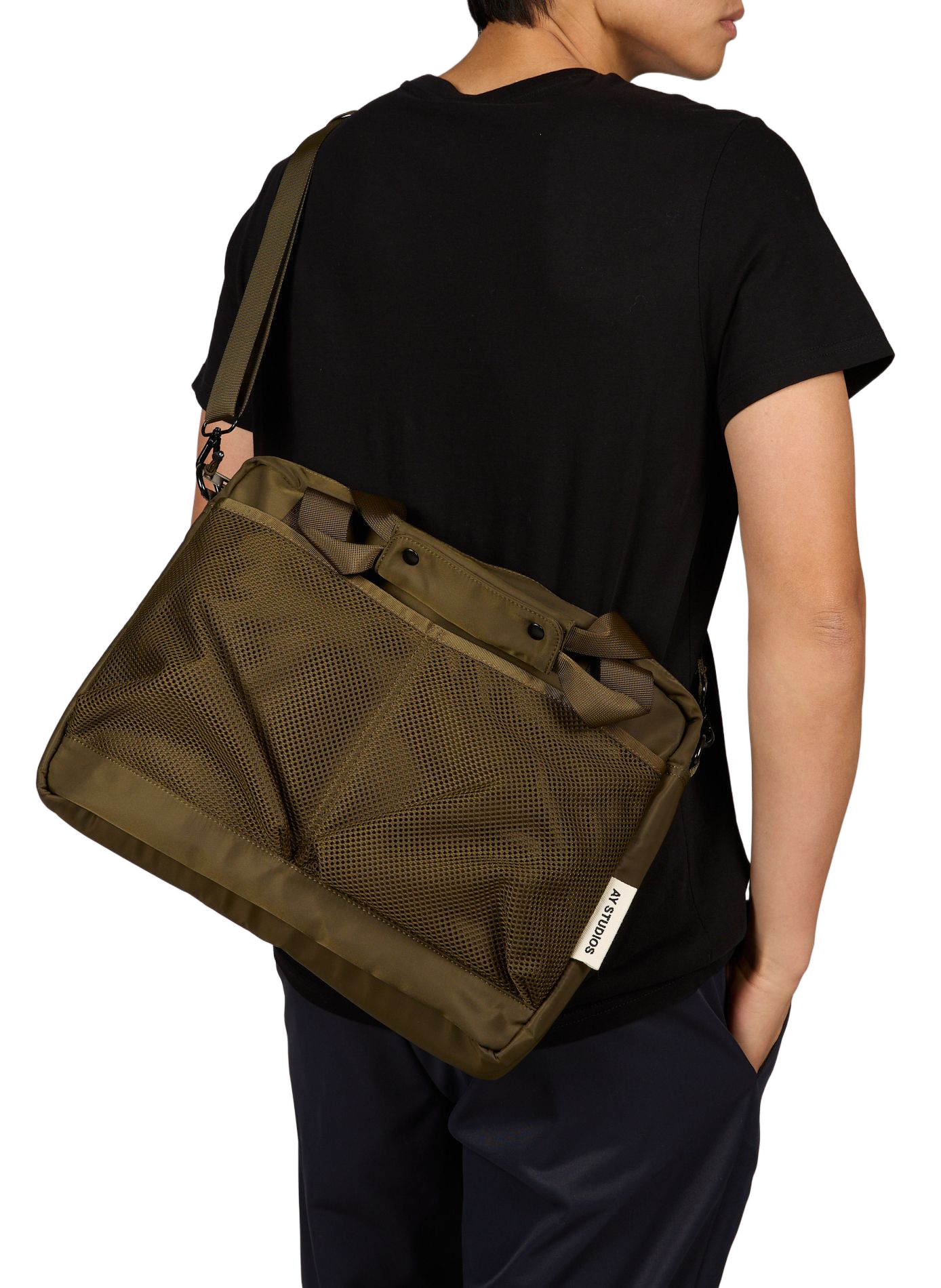 Sac pour ordinateur imperméable AY STUDIOS Kaki