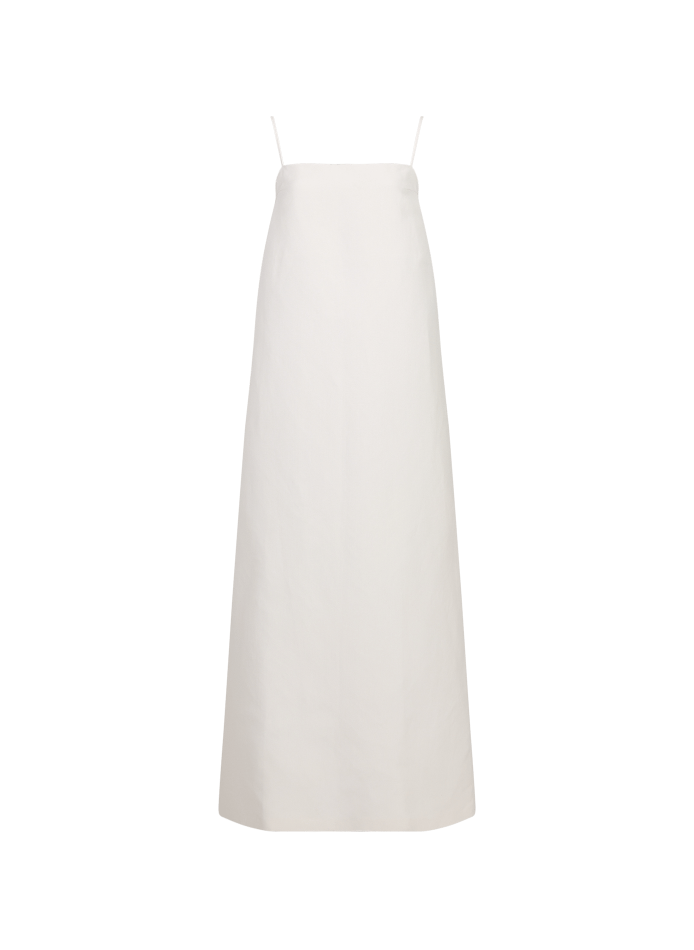 Long silk blend dress with a back neckline CALVIN KLEIN COLLECTION White