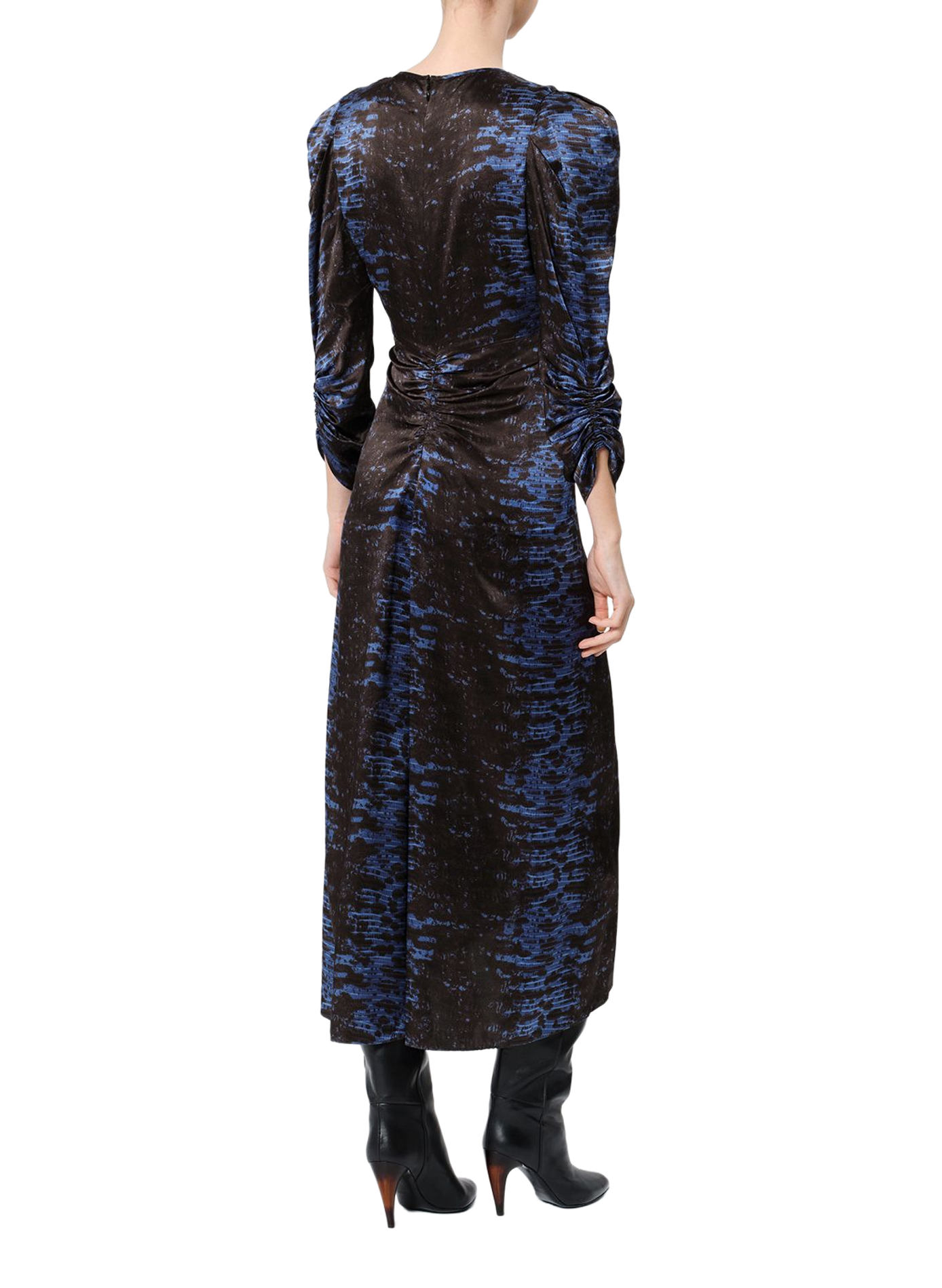 Robe Albini à motif python en soie  ISABEL MARANT Bleu