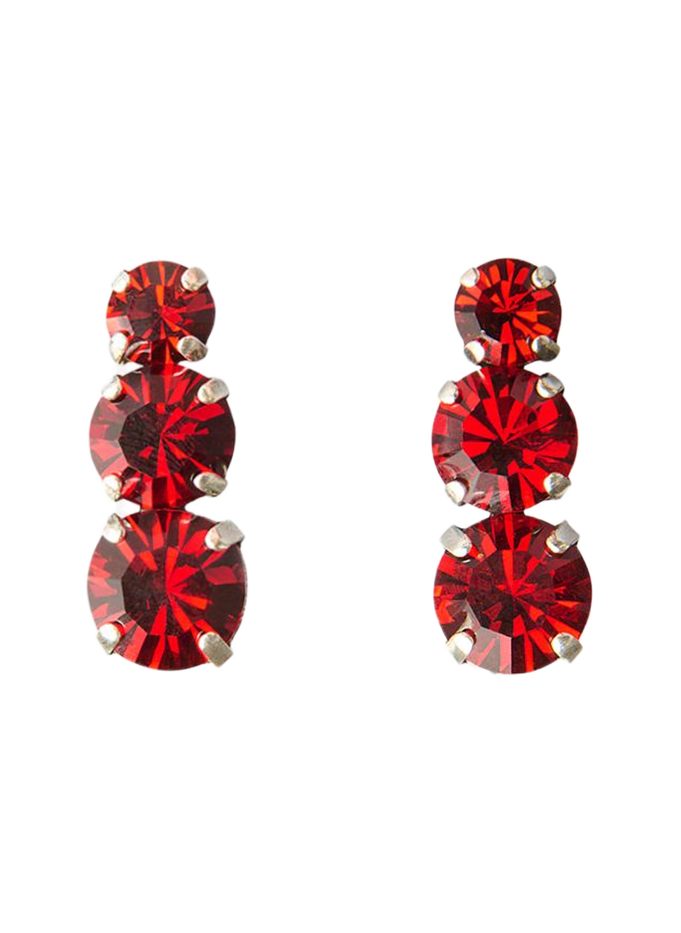 Clous d'oreilles Karlie pendants ISABEL MARANT Rouge