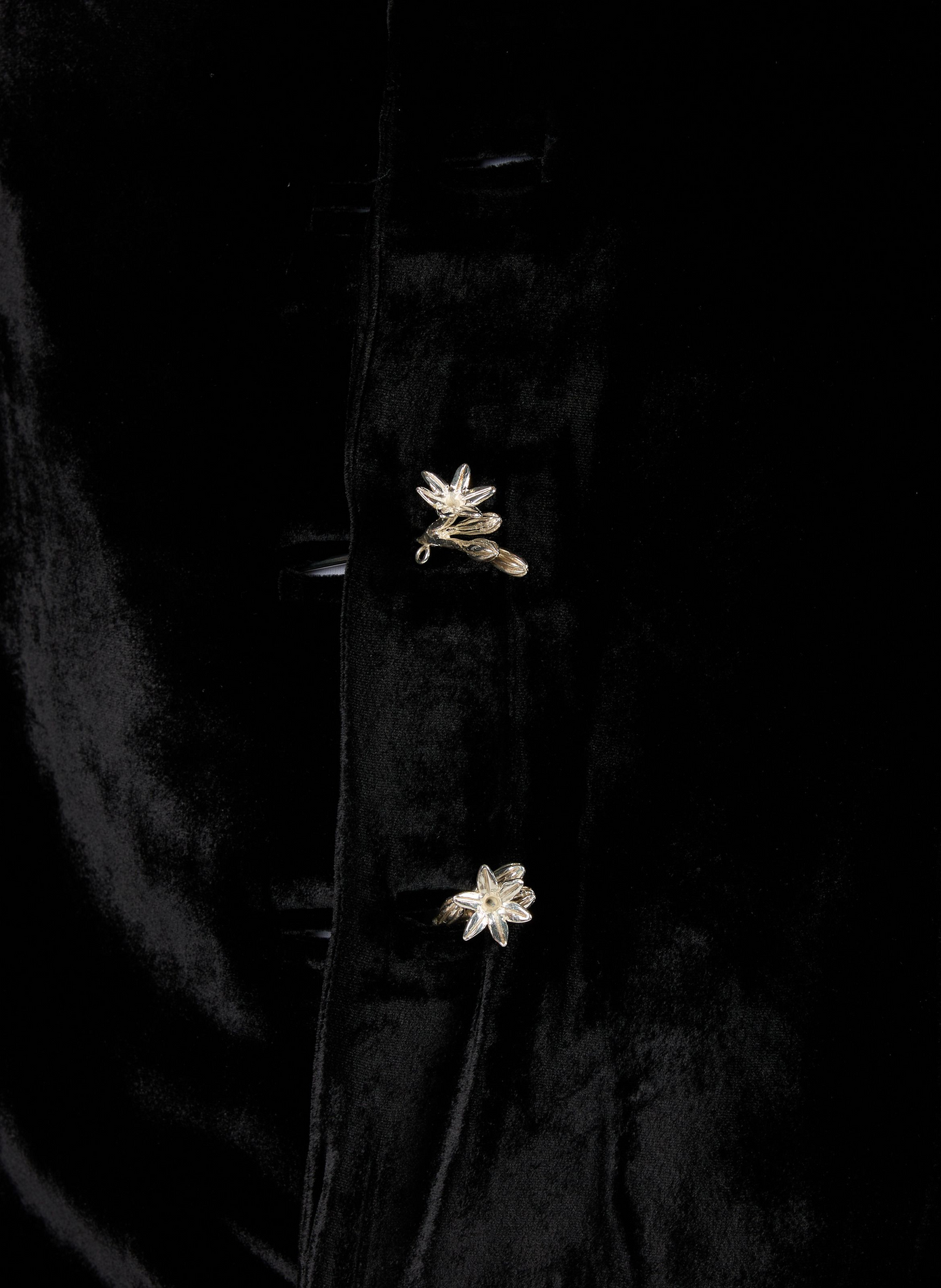 Blazer Nardo ajusté en soie CAMPILLO Noir