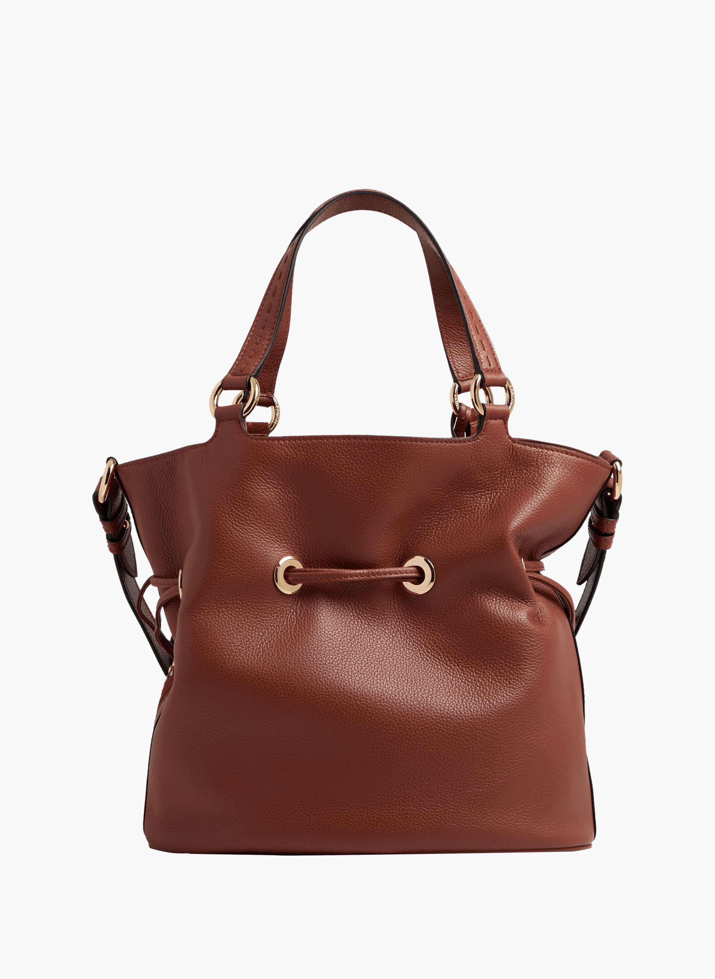 Sac seau premier flirt de lancel en animation 150y studs : studs, cuirs de vachette suede & graine LANCEL Rouge