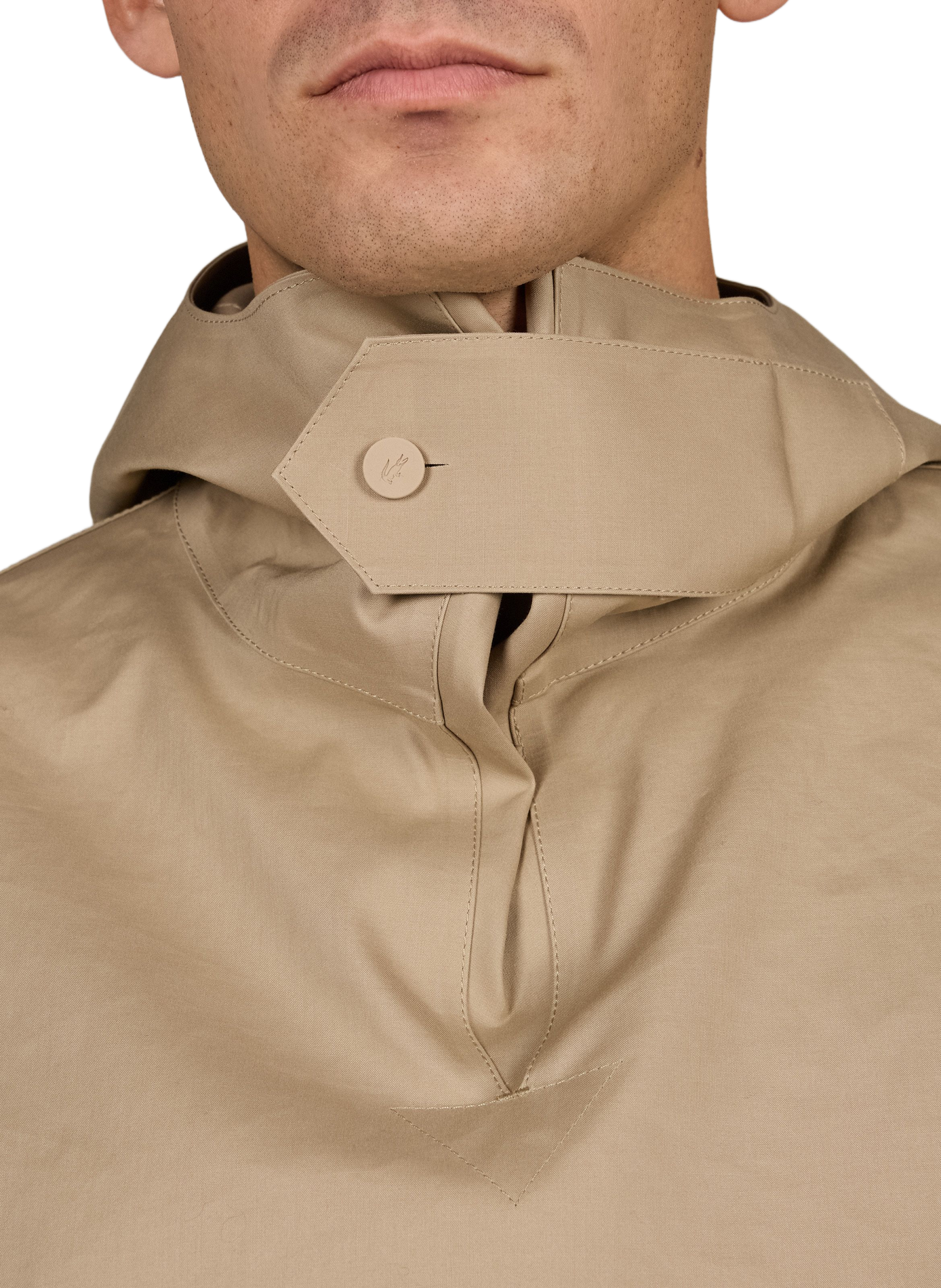Pull-on cotton jacket LACOSTE Beige