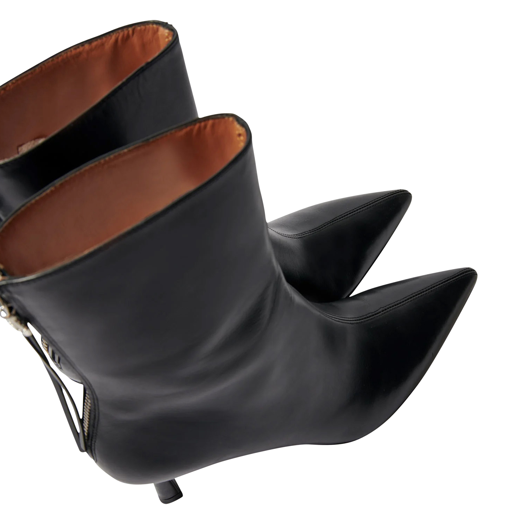 Bottines en cuir lisse MAJE Noir