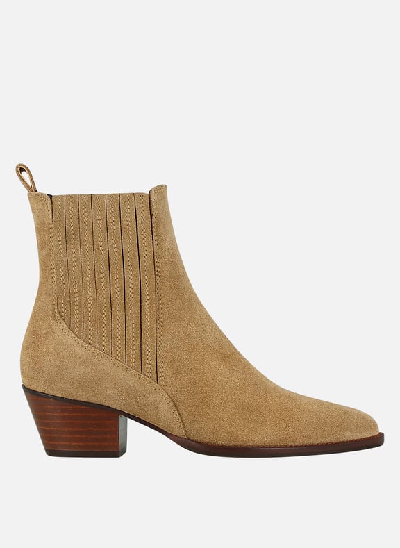 Bottines chelsea suédée en cuir bailey Marron by JONAK JONAK Bottines chelsea suédée en cuir bailey Marron