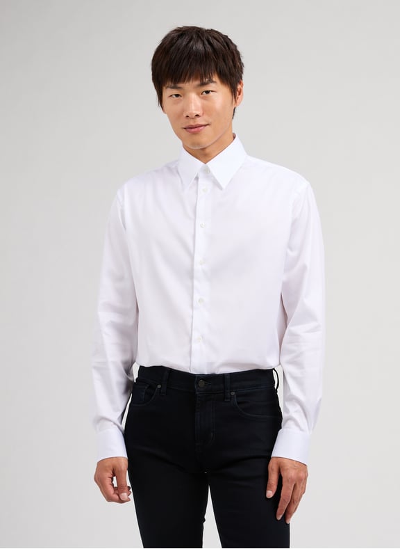Plain shirt White by EMPORIO ARMANI EMPORIO ARMANI Plain shirt White