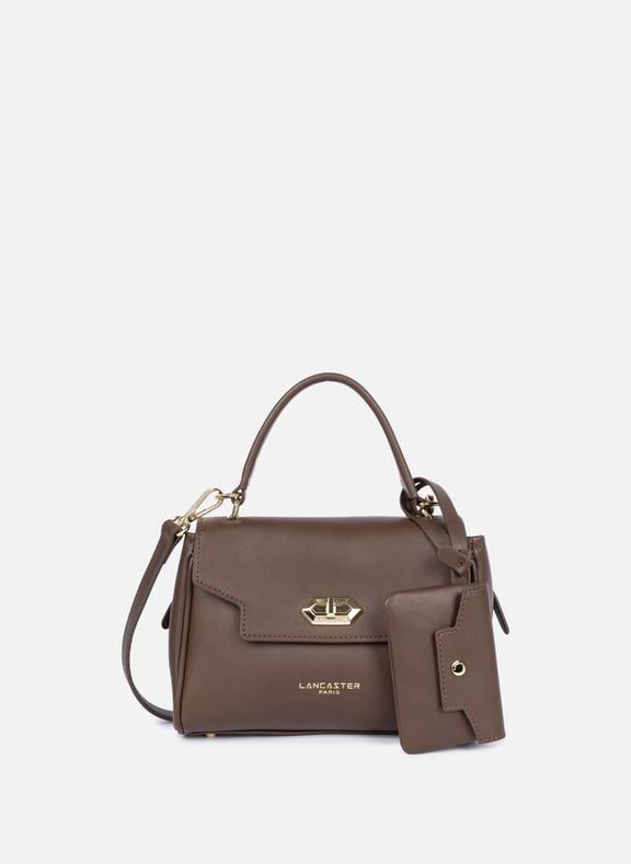 Petit sac à main - mademoiselle grace Marron by LANCASTER LANCASTER Petit sac à main - mademoiselle grace Marron