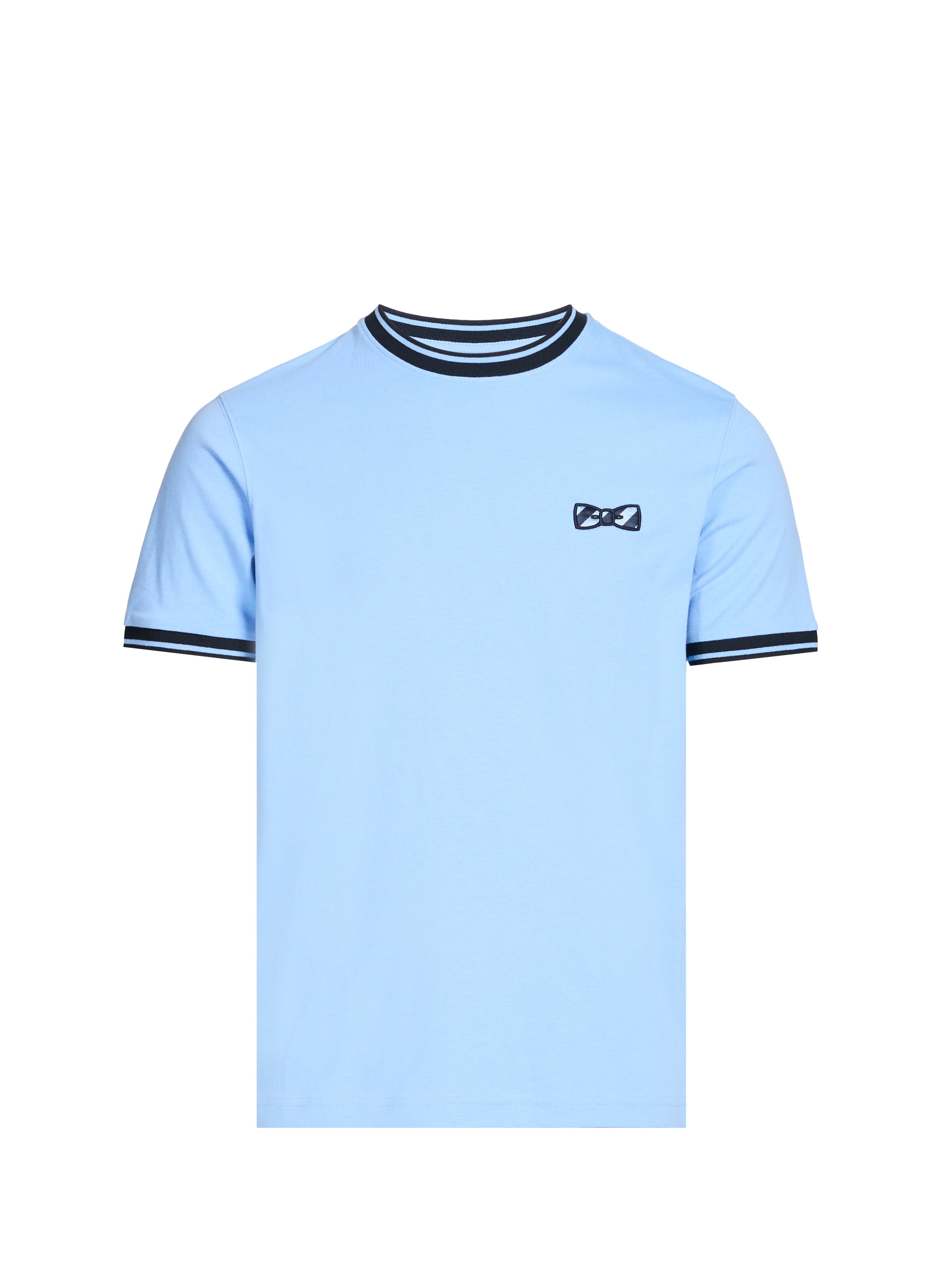 T-shirt brodé en coton EDEN PARK Bleu