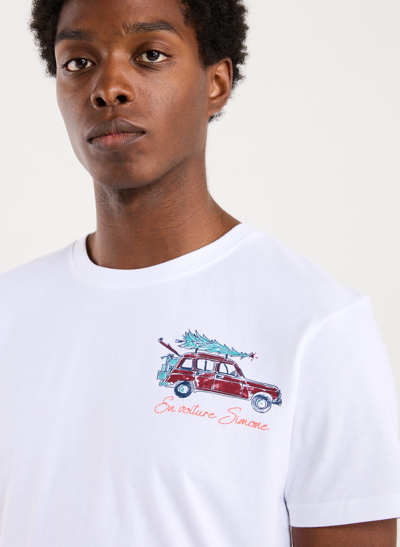 Oversized cotton blend t-shirt 1789 CALA White