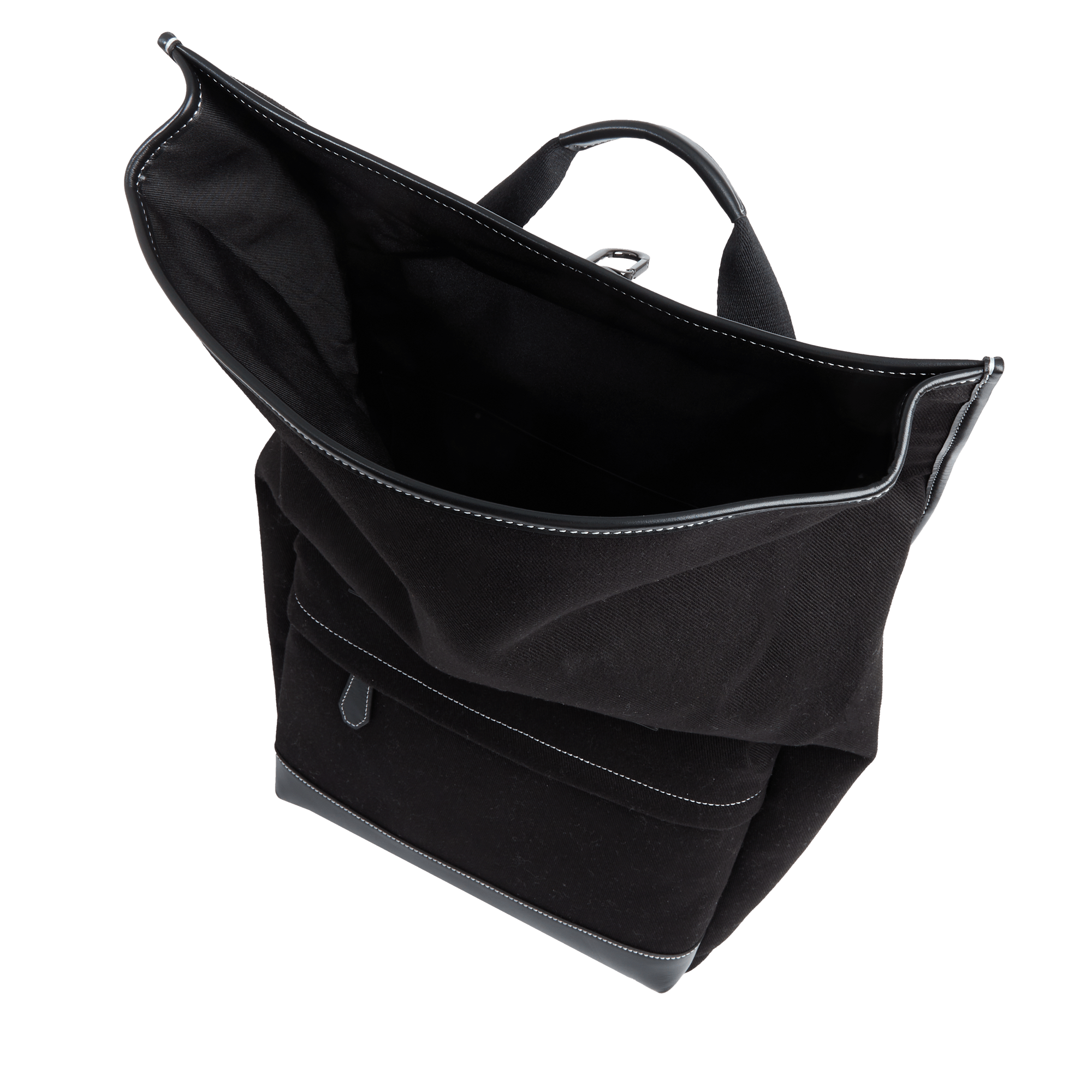 Sac à dos rolltop 15'6 escapade de lancel en cuir LANCEL Noir