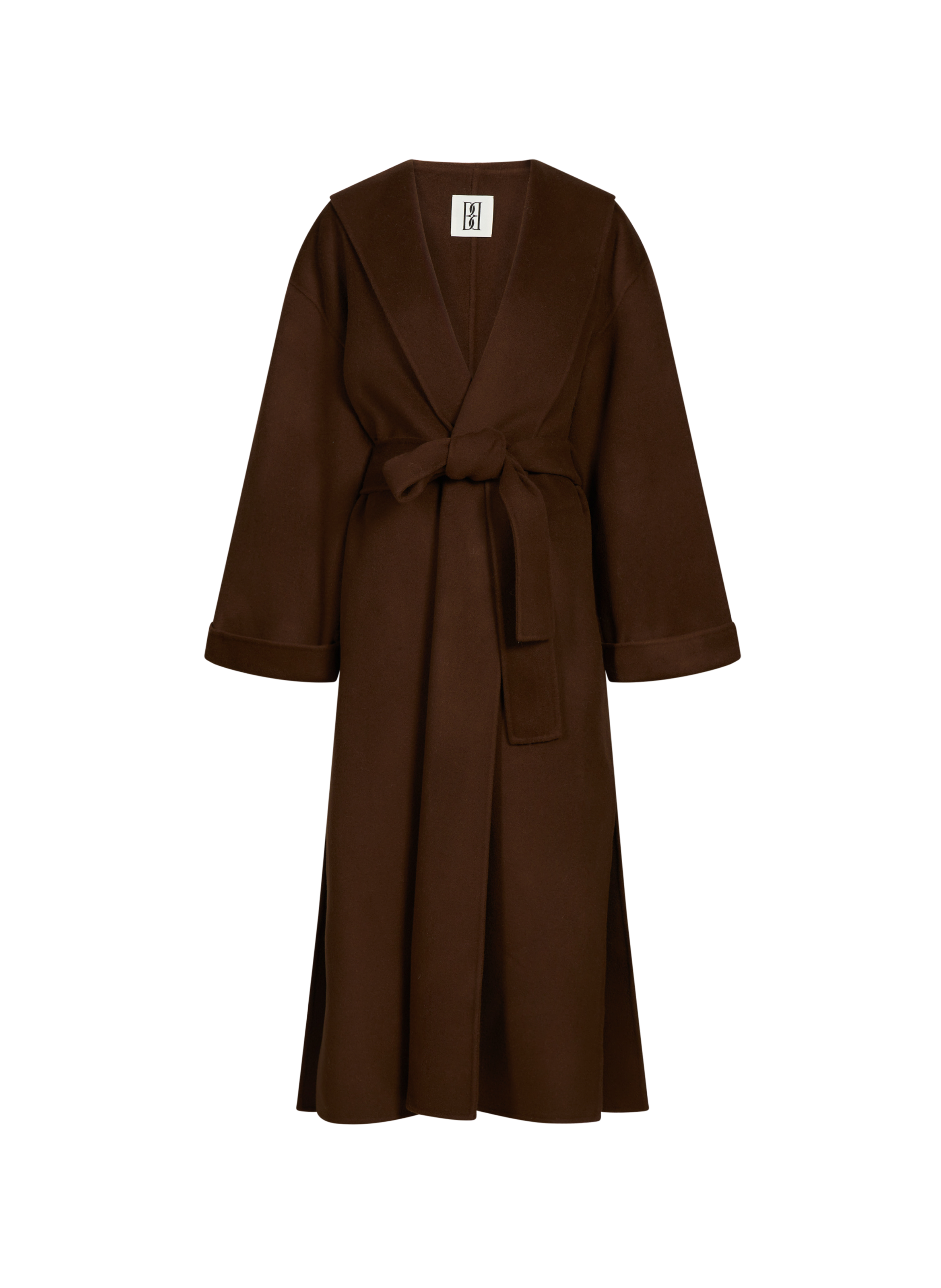 Manteau col châle en laine | BY MALENE BIRGER