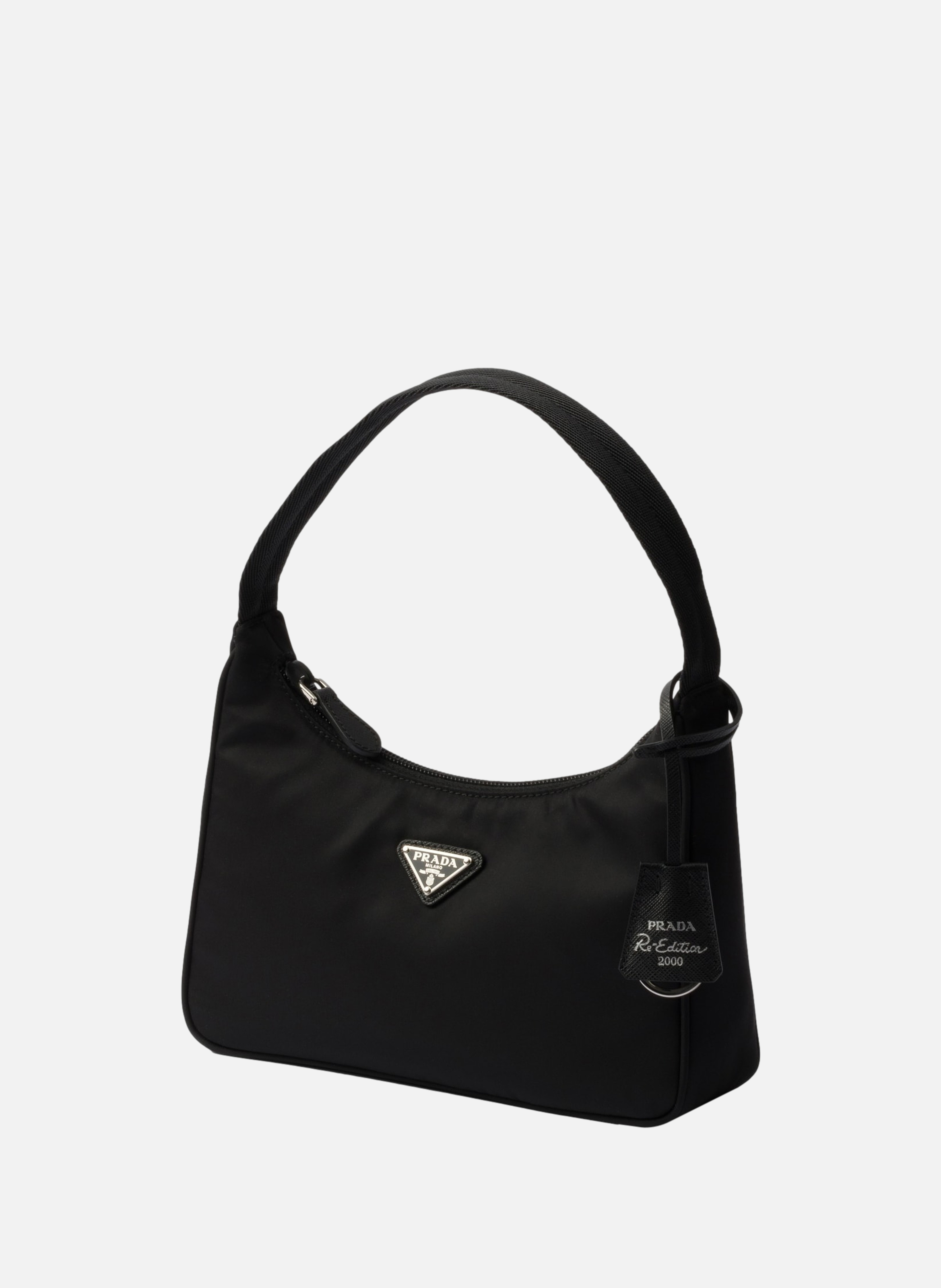 Mini sac re-edition 2000 en re-nylon PRADA Noir