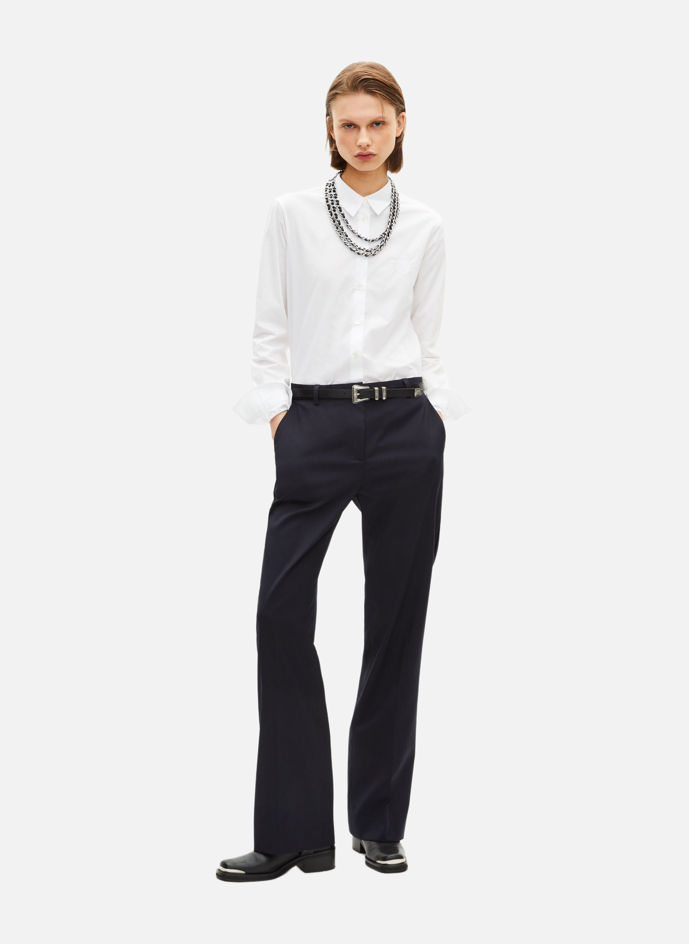 Collier chaînes THE KOOPLES Gris