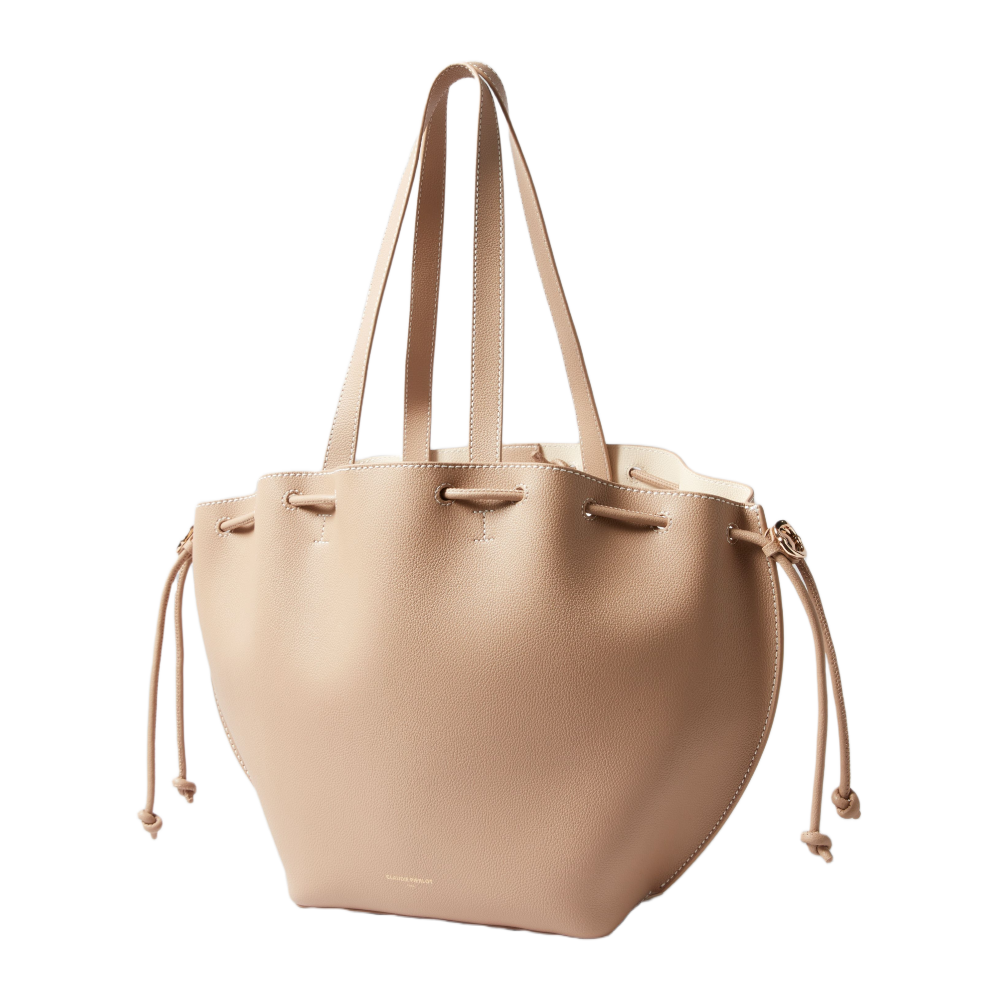 Cabas en cuir CLAUDIE PIERLOT Beige