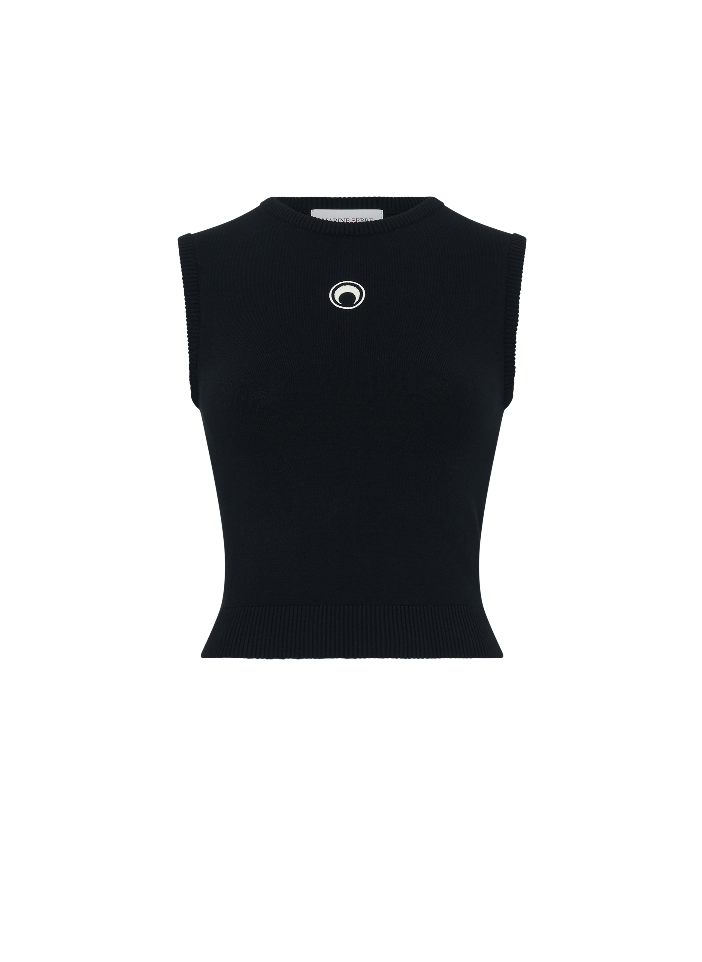 Gilet en maille logo moon MARINE SERRE Noir