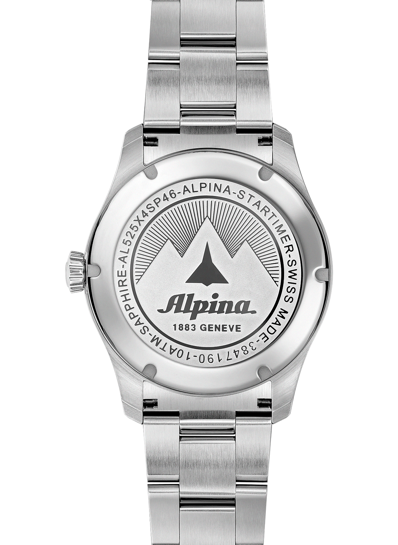 Montre automatique Pilot Automatic en acier inoxydable ALPINA Noir