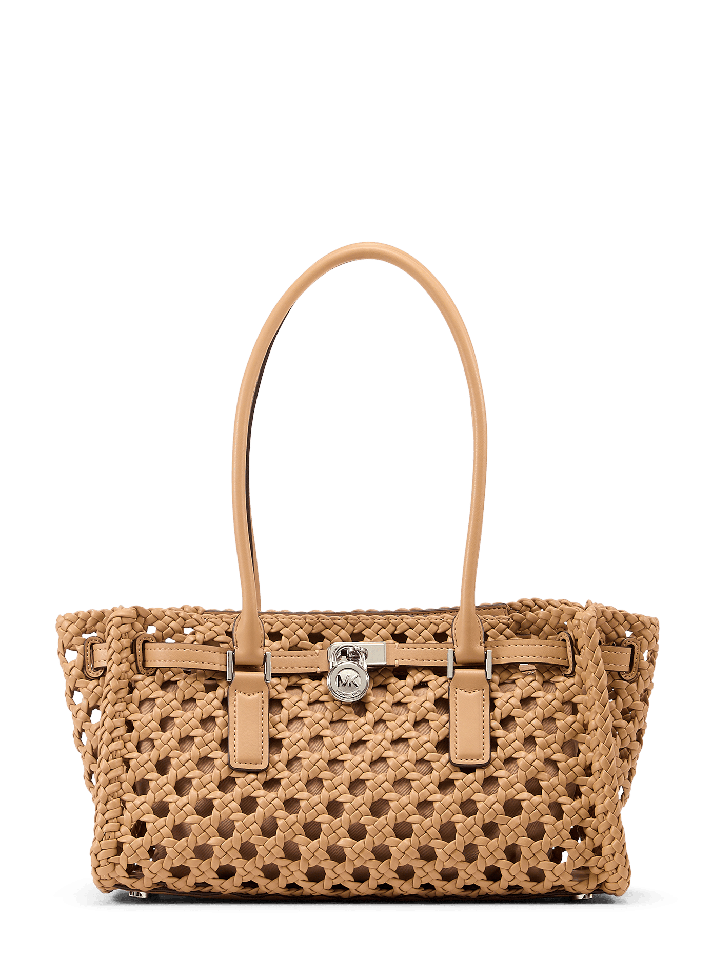 Piccola borsa tessuta Moderna MICHAEL KORS Marrone