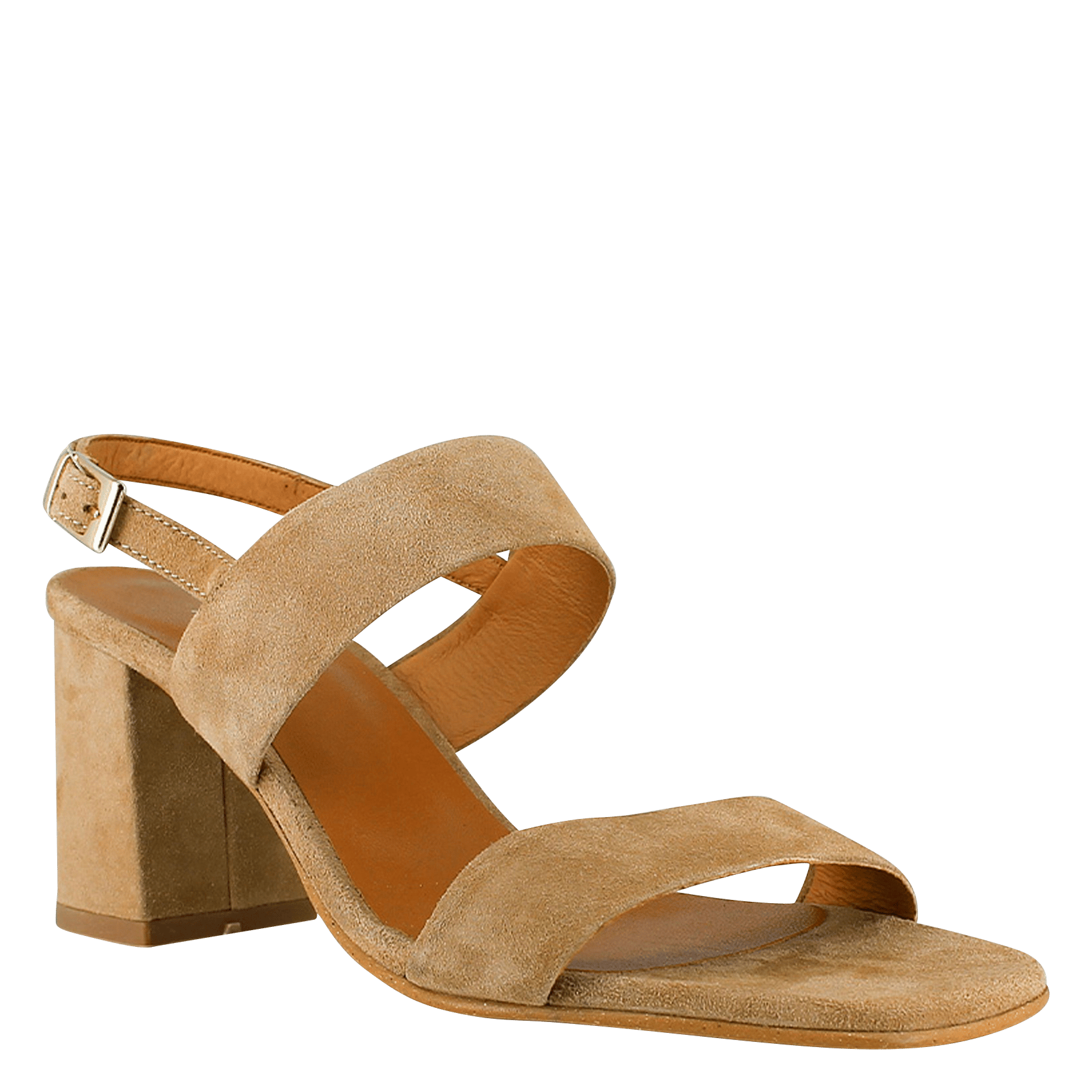 Sandales à talon haut en cuir velours vico JONAK Marron