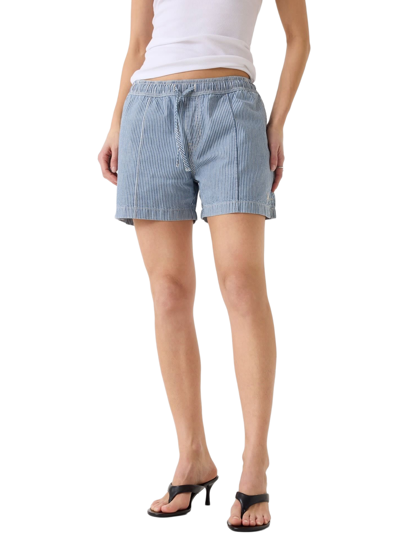 Striped cotton shorts GUESS Blue