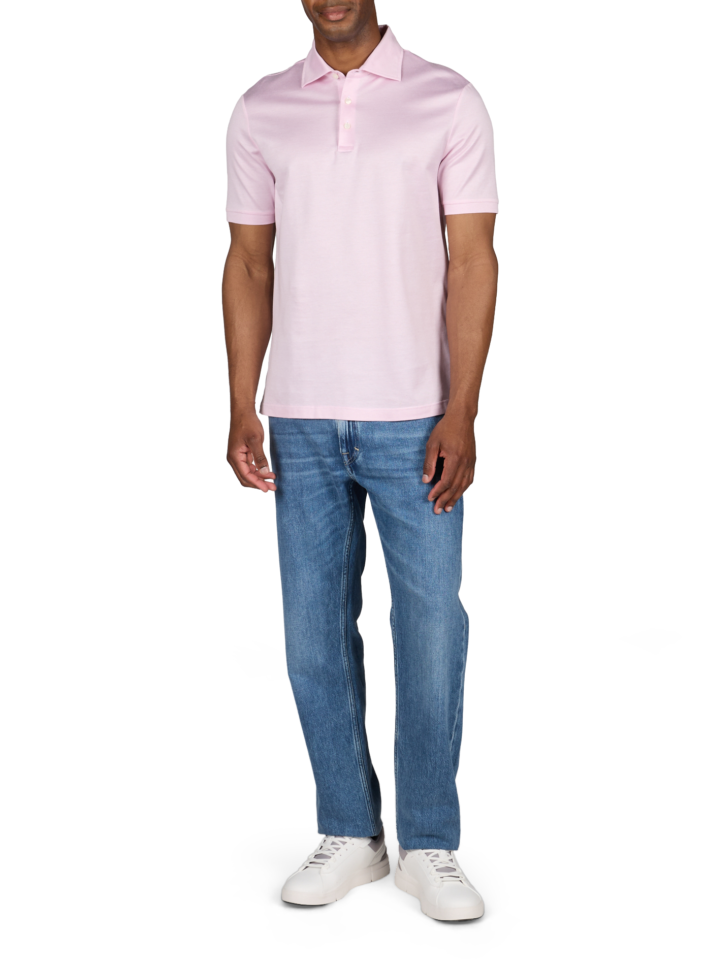 Polo manches courtes en coton ETON Rose