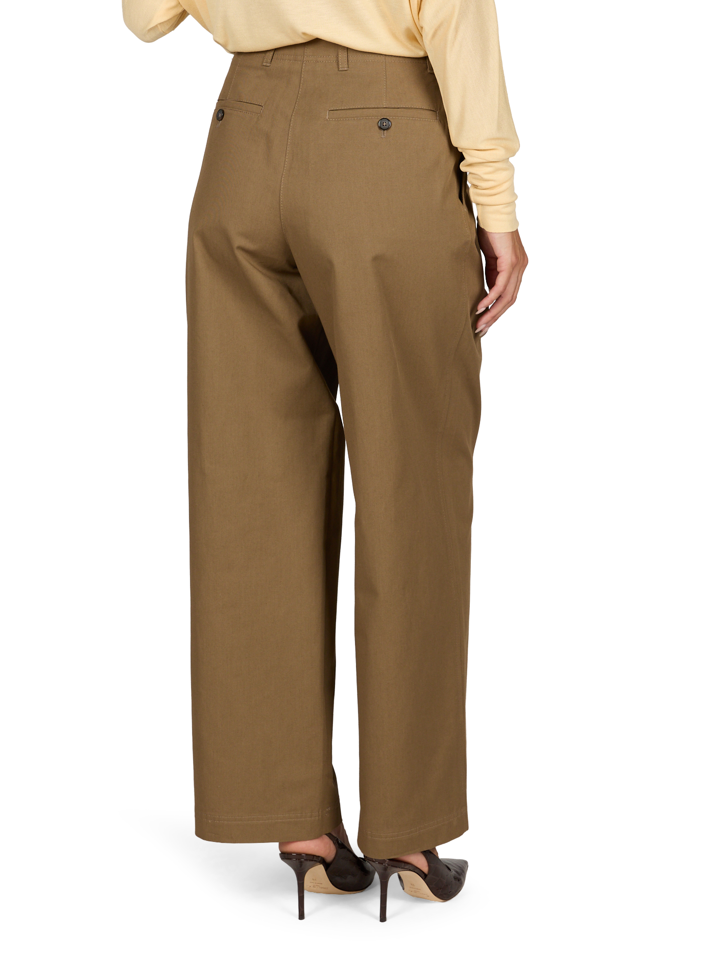 Elasticated trousers TOTEME Brown