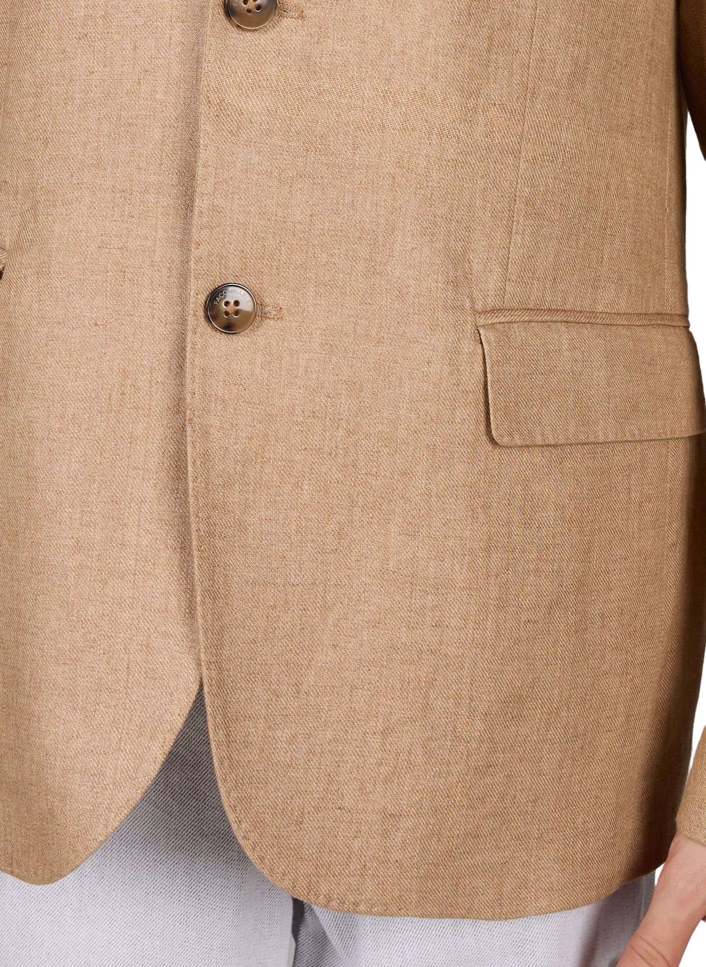 Linen blazer FACONNABLE Beige