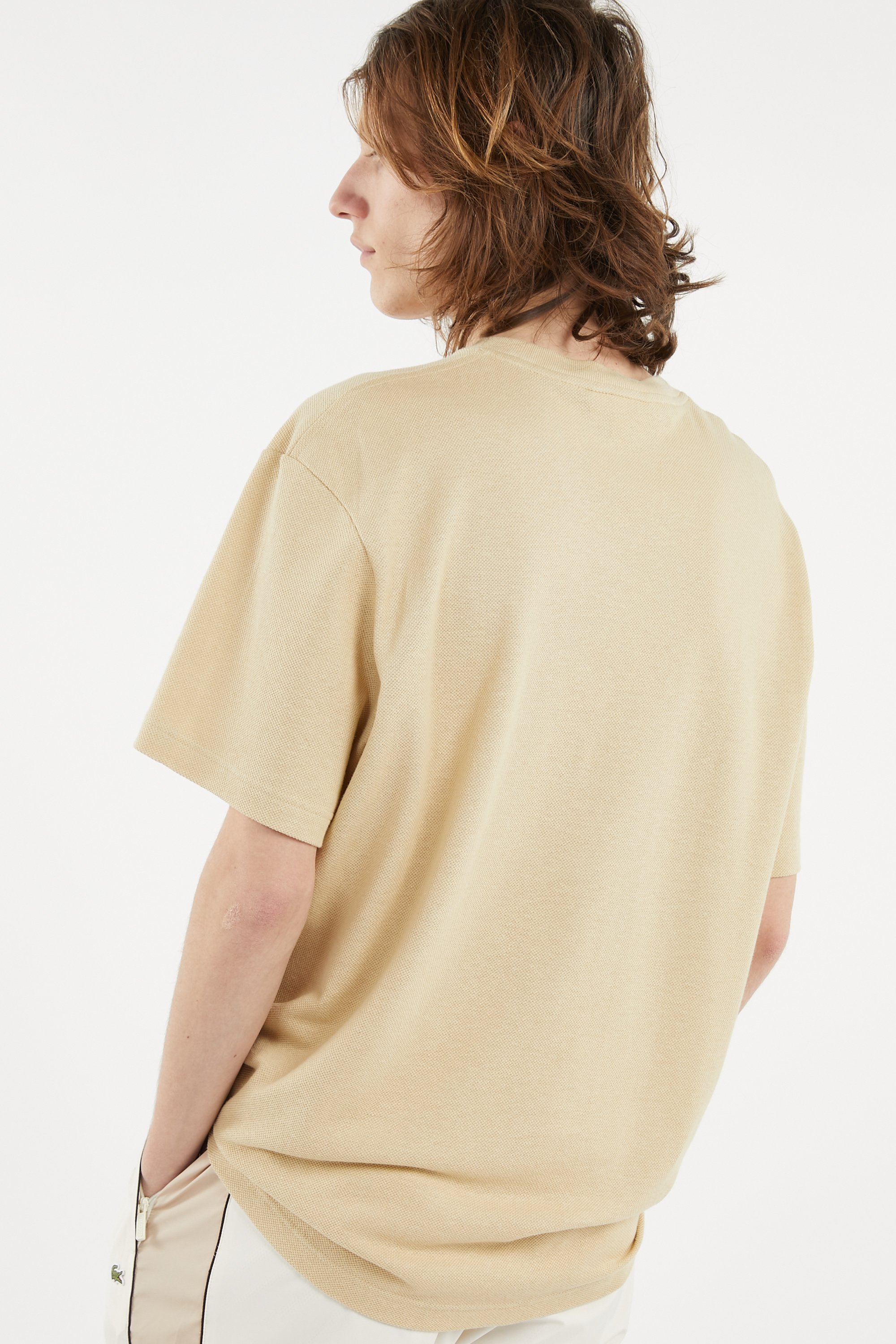 T-shirt tee-shirt LACOSTE Beige