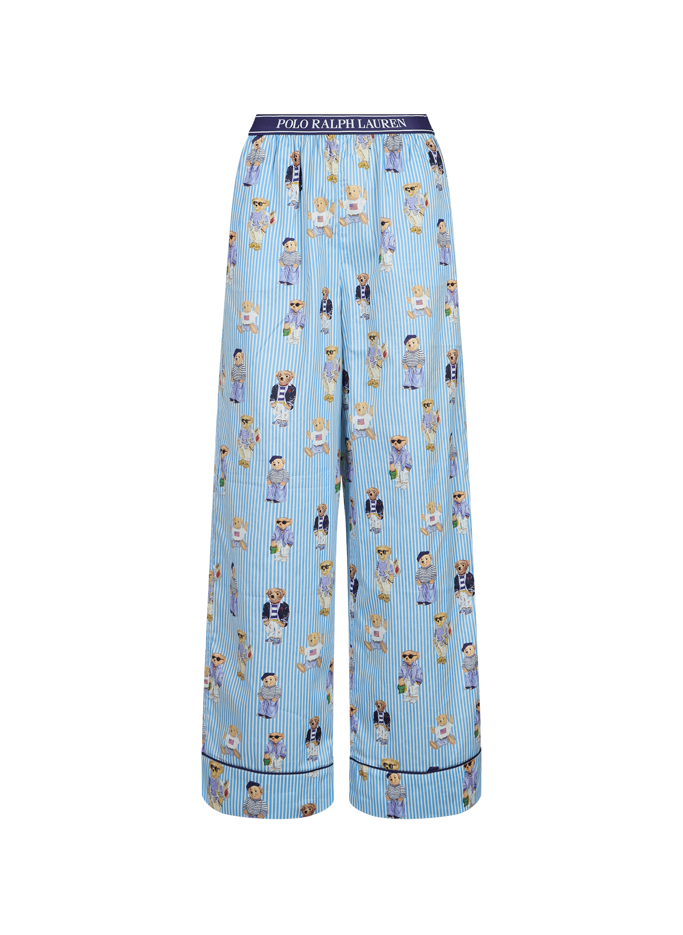 Ensemble de pyjama imprimé à rayures en coton POLO RALPH LAUREN Bleu