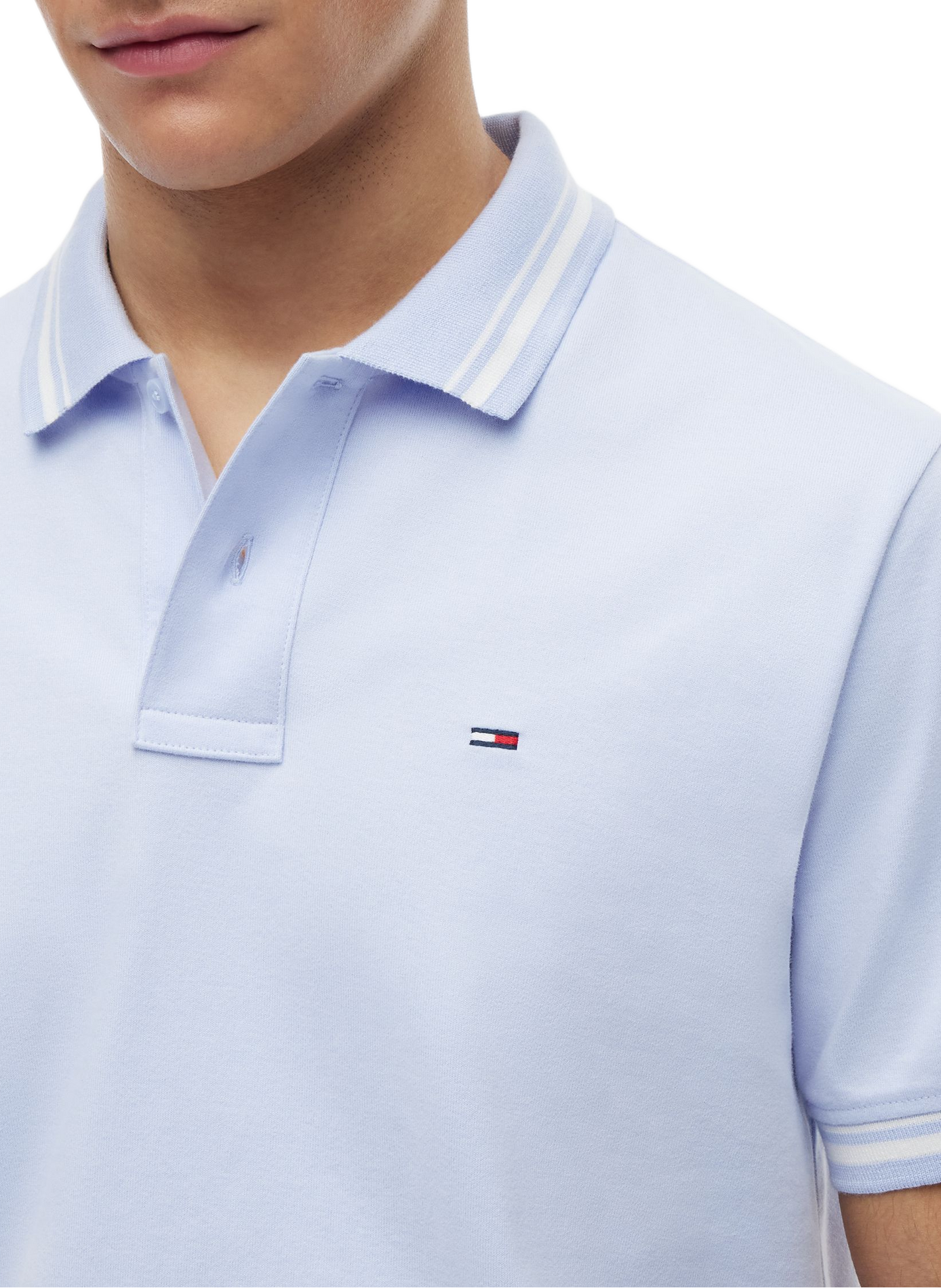 Polo droit manches courtes en coton TOMMY HILFIGER Multicolore