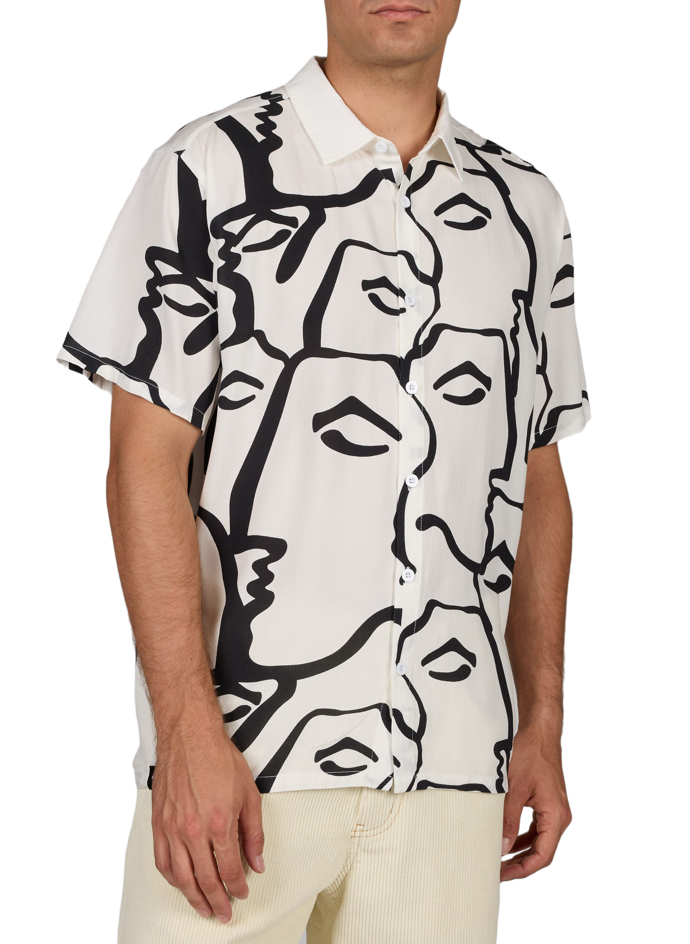 Printed short-sleeved shirt HELAS CAPS White