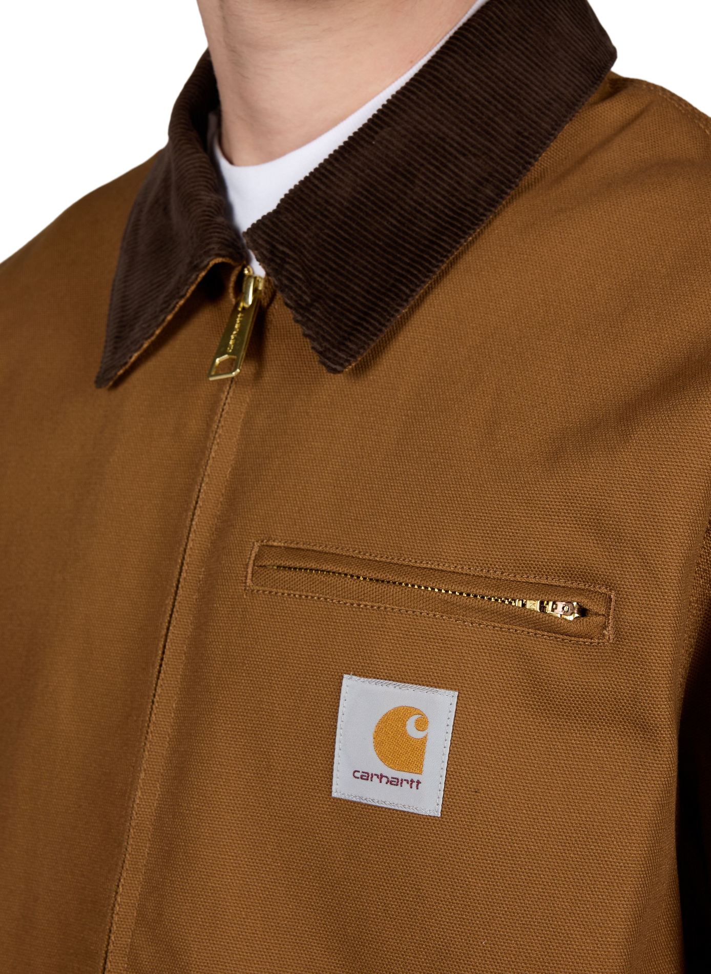 Oversized Detroit cotton jacket CARHARTT WIP Brown