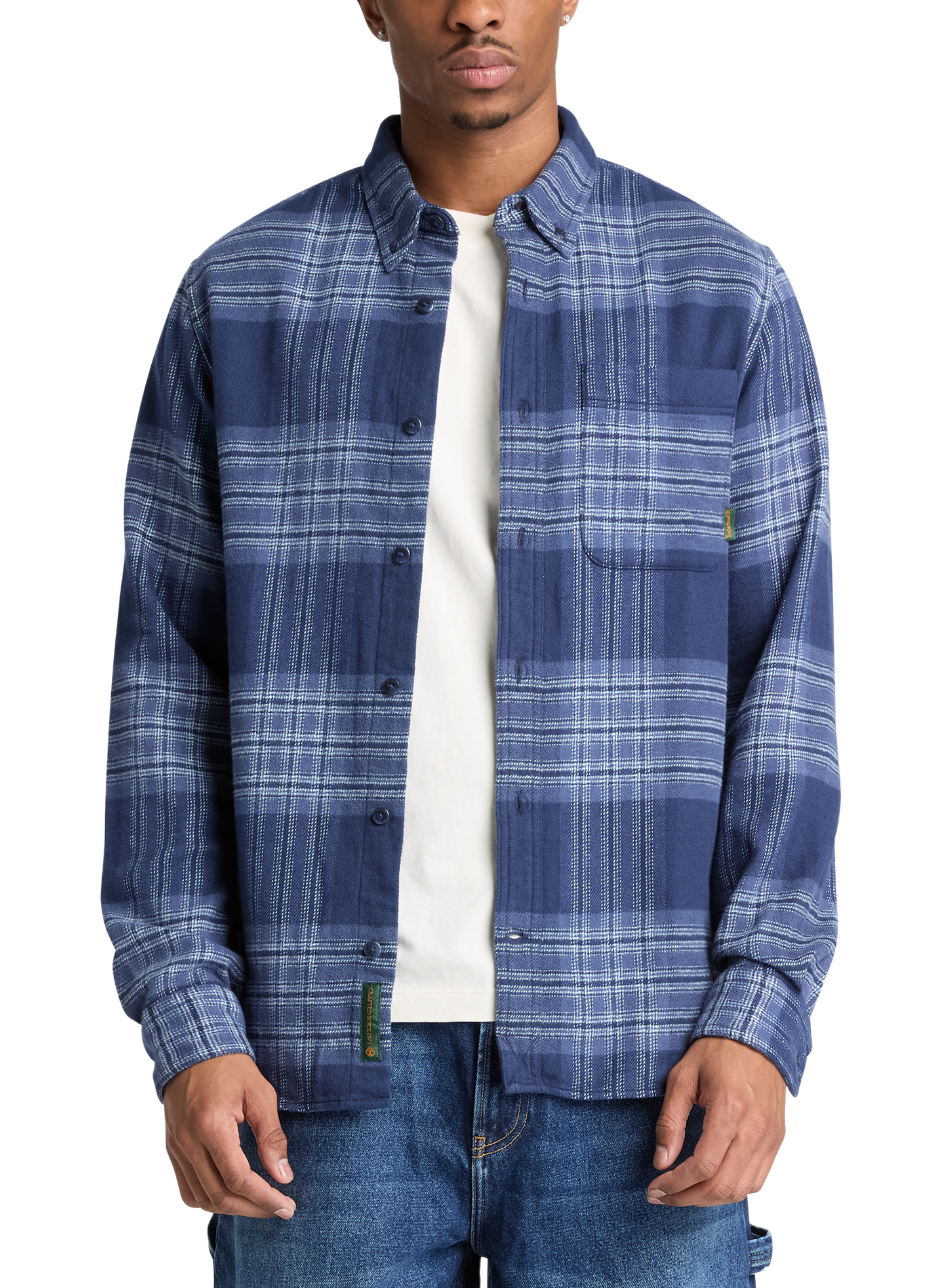 Straight cotton check shirt TIMBERLAND Multicolour