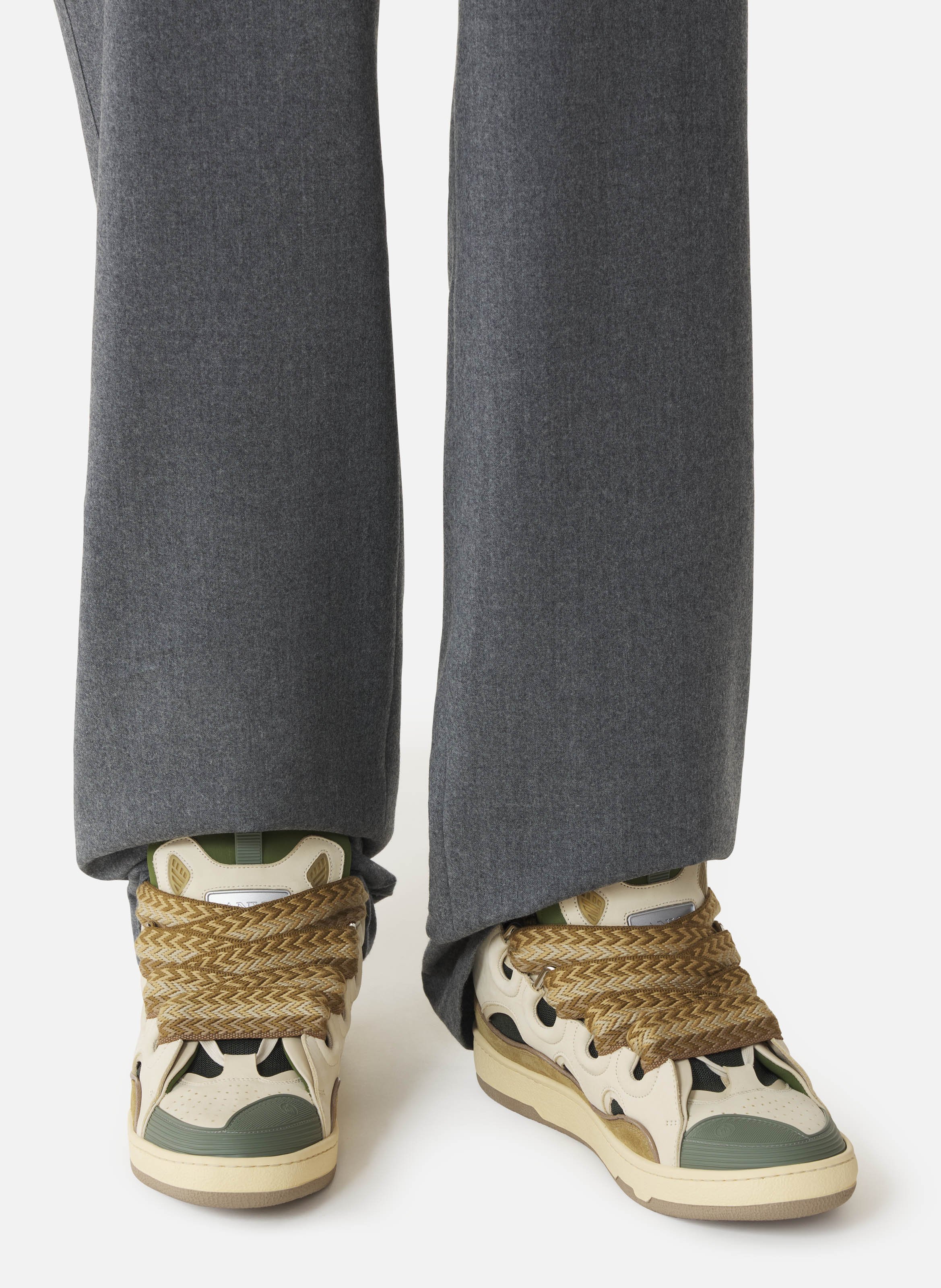 Sneakers curb en cuir LANVIN Blanc
