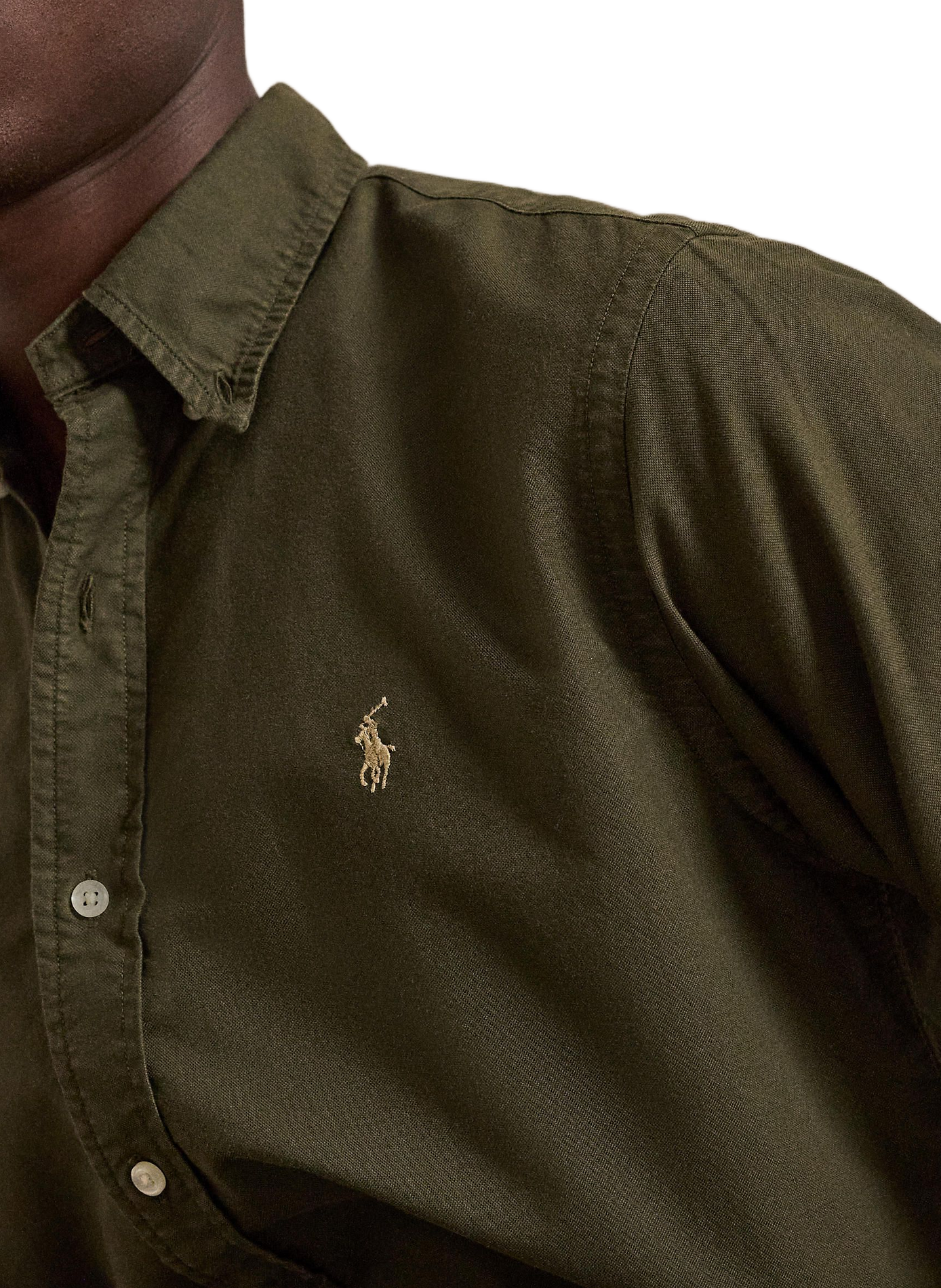 Chemise à manches longues en coton  POLO RALPH LAUREN Vert
