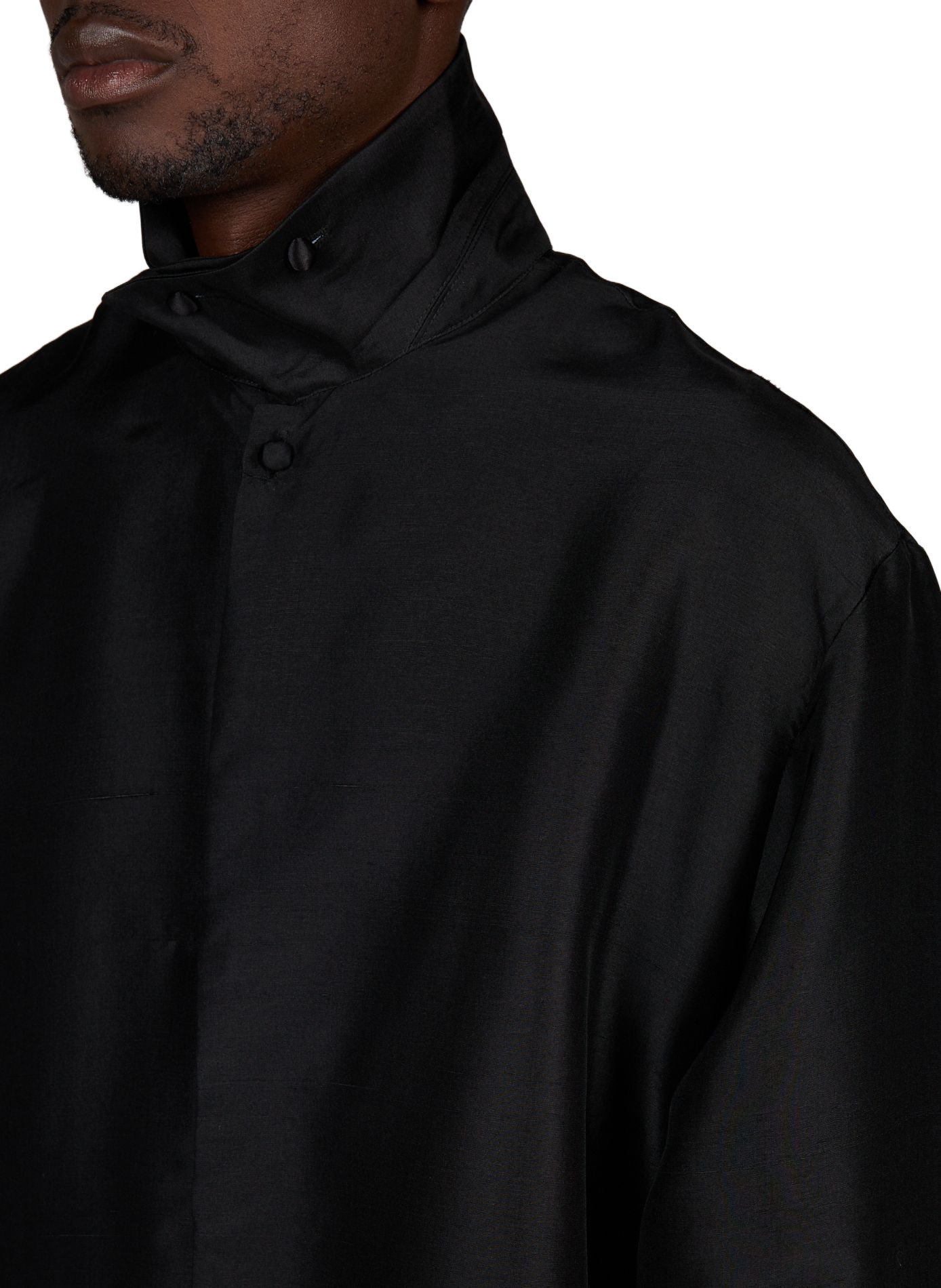 Straight silk shirt CAMPILLO Black
