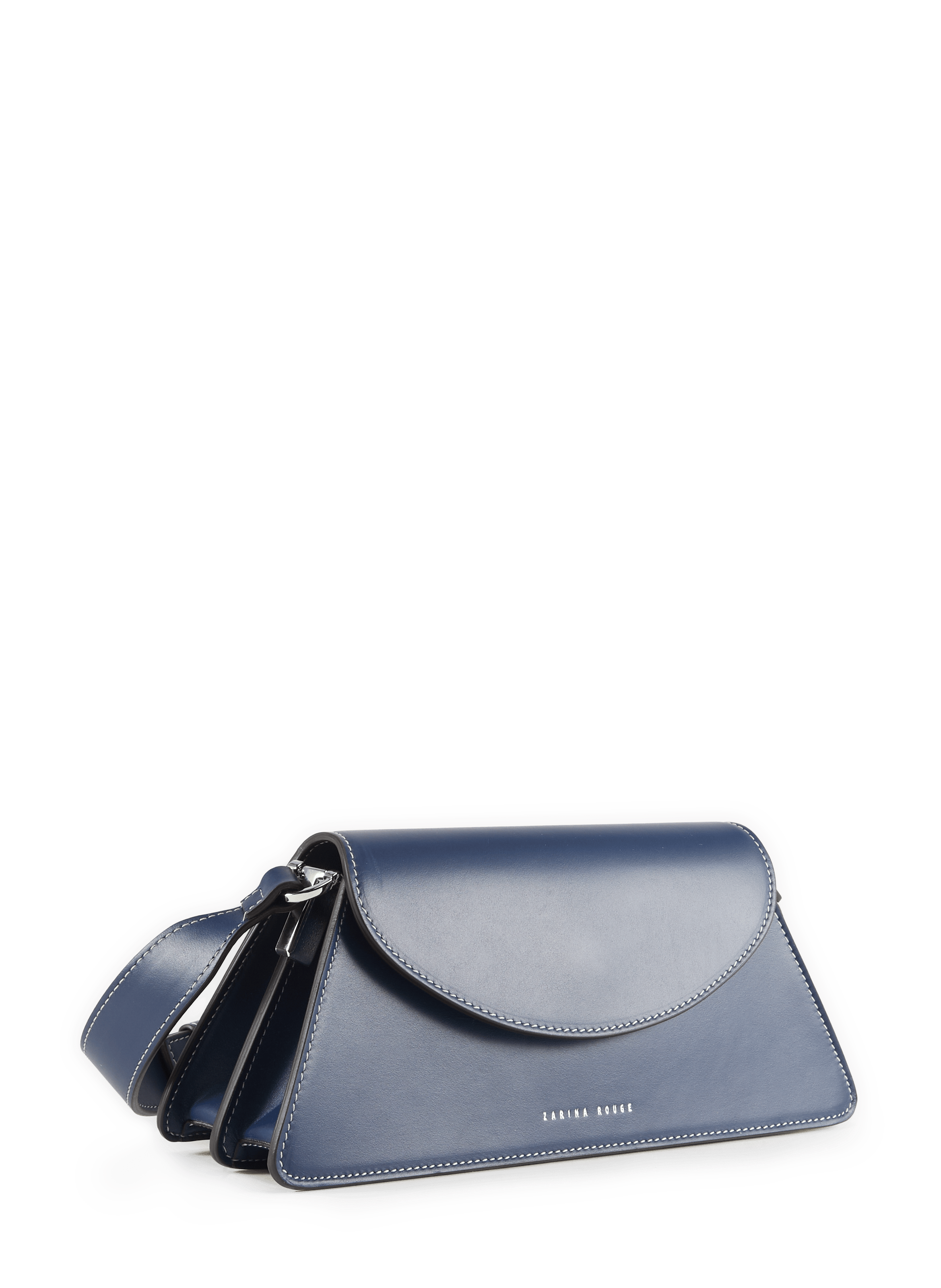 Rosie leather crossbody bag ZARINA ROUGE Blue