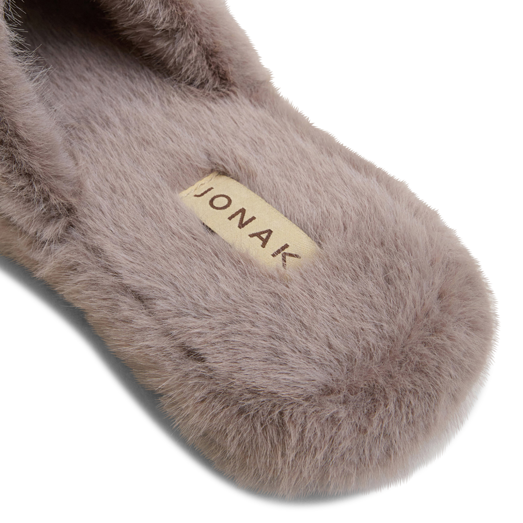 Chaussons effet fourrure journey JONAK Gris