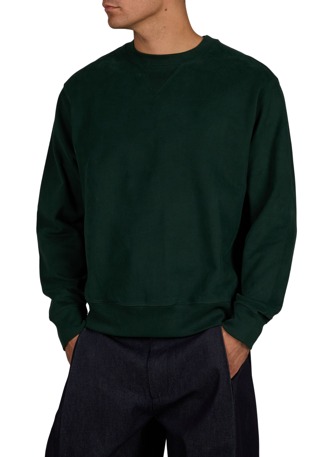 Oversized cotton sweatshirt SELECTED Green
