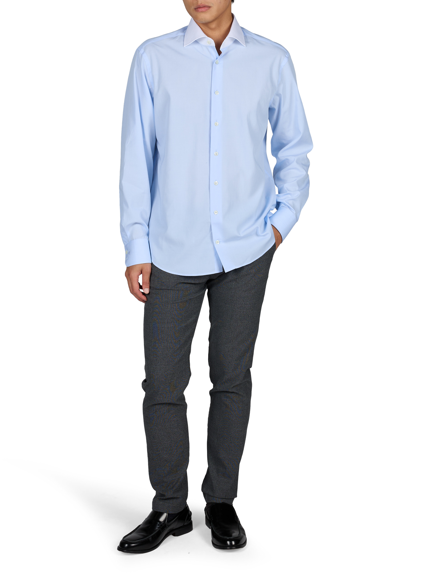 Katoenen overhemd VAN LAACK Blauw