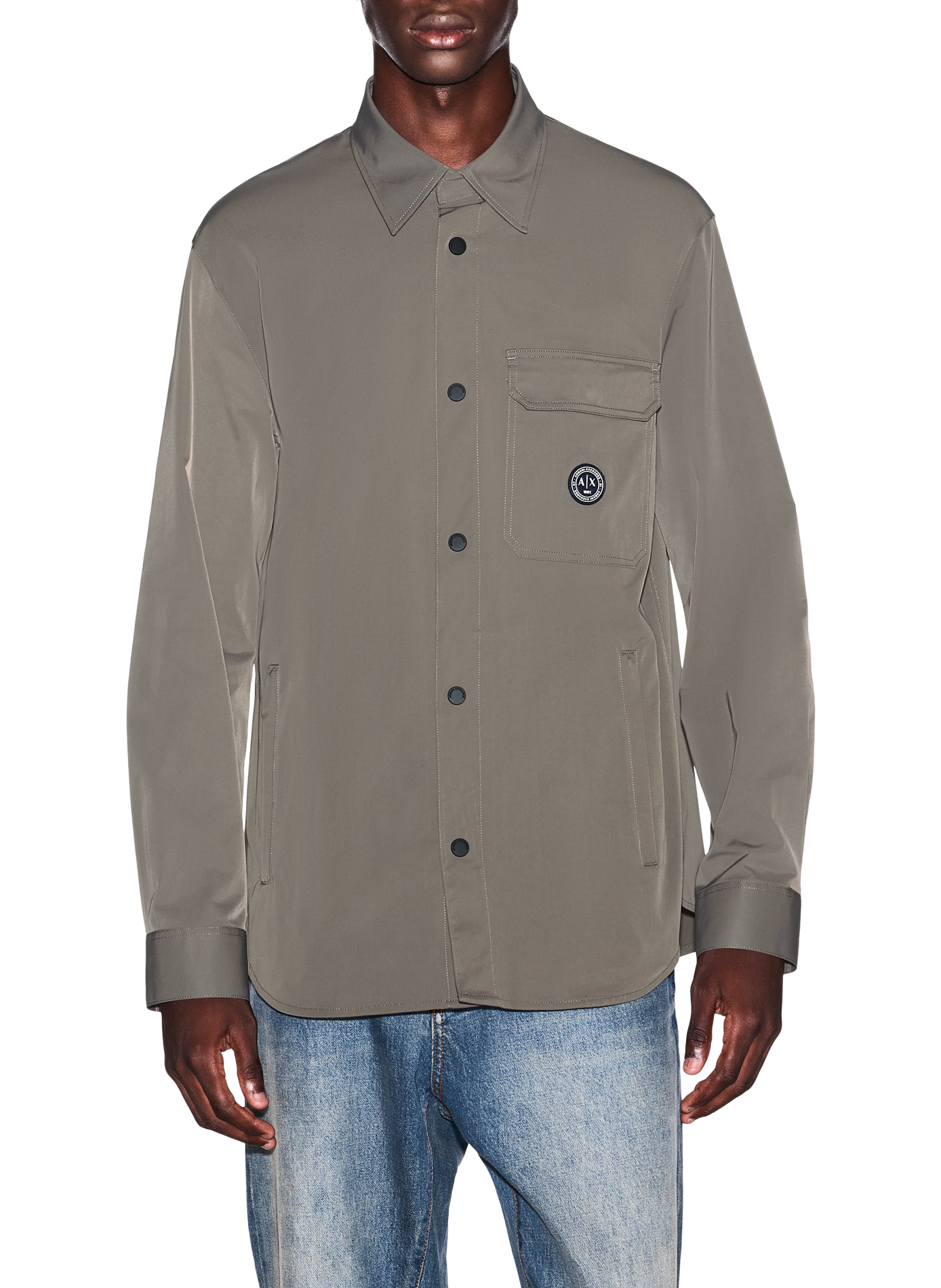 Straight logo shirt ARMANI EXCHANGE Beige