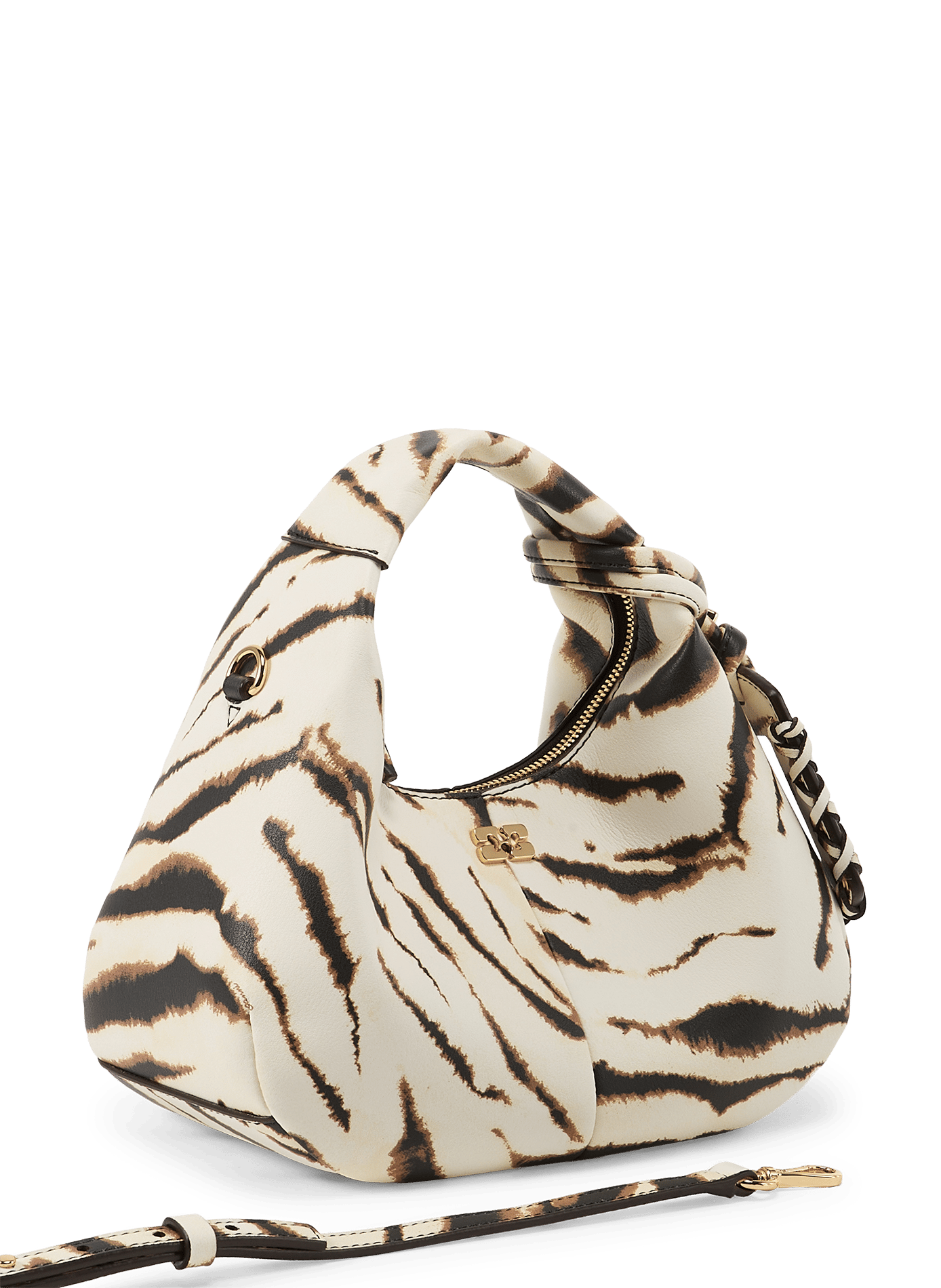 Sac à main Hobo imprimé GANNI Multicolore